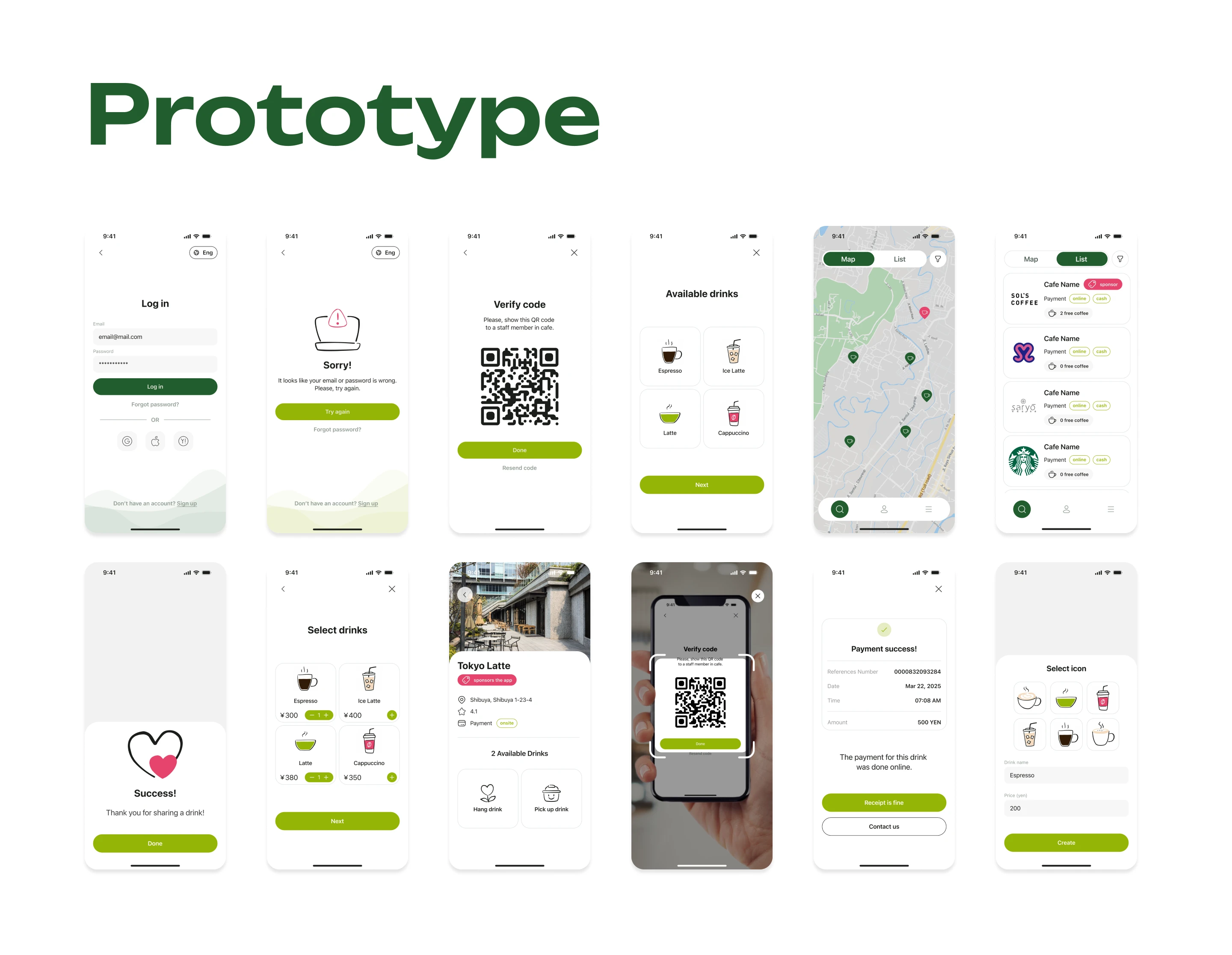 Share a Coffee - мобильное приложение — Изображение №5 — Интерфейсы на Dprofile