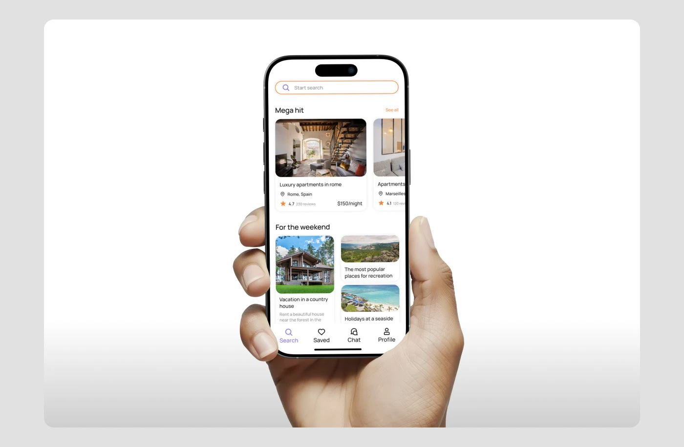 Приложение для бронирования жилья | UI/UX design — Изображение №9 — Интерфейсы на Dprofile