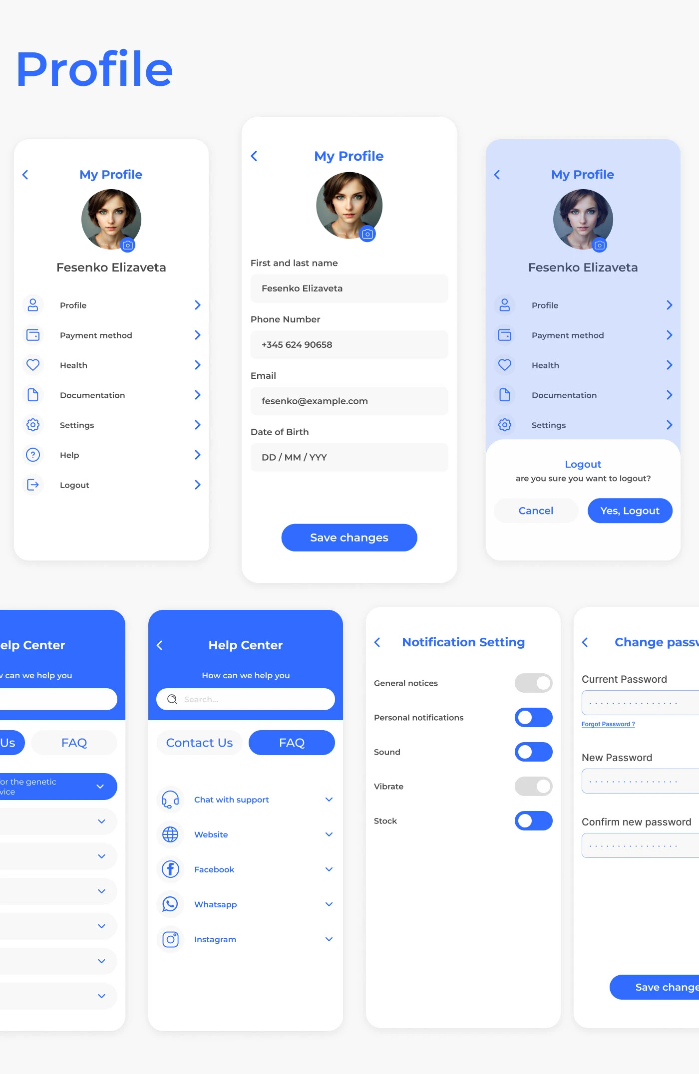 Мобильное приложение для зарубежной клиники | UI/UX design — Изображение №7 — Интерфейсы на Dprofile