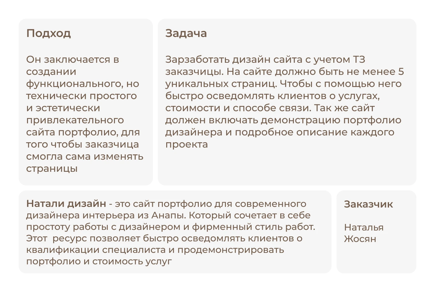 Сайт портфолио для дизайнера интерьера — Изображение №3 — Интерфейсы, Архитектура на Dprofile