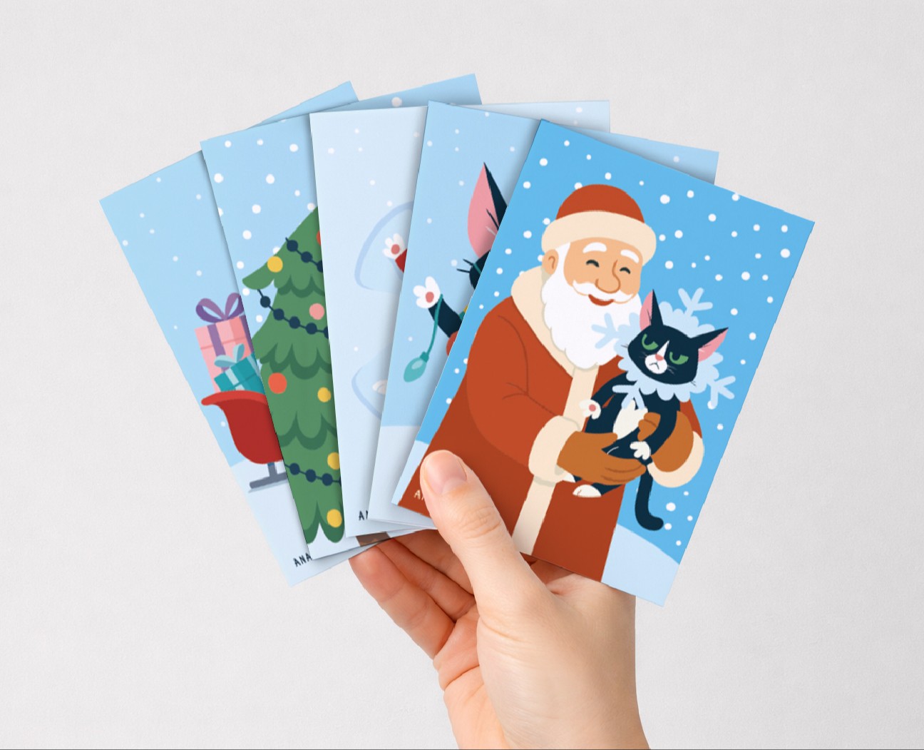 Серия Новогодних открыток на Dprofile