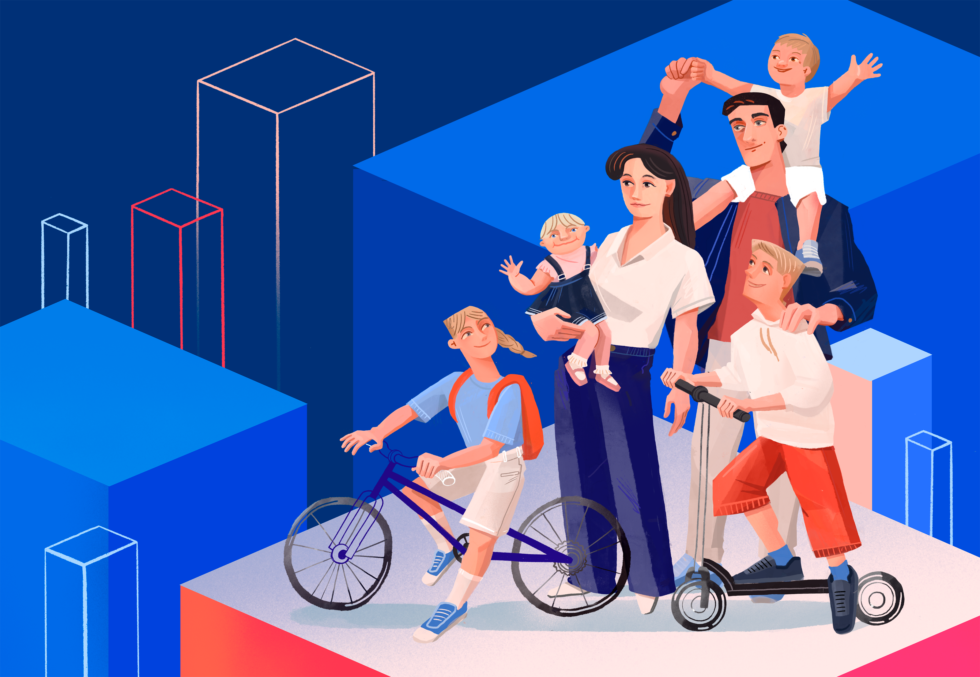 Образ конференции Института демографической политики — Изображение №1 — Брендинг, Иллюстрация на Dprofile