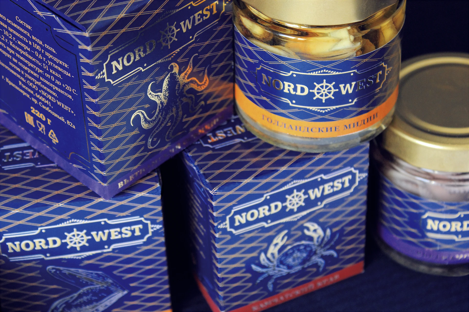 Упаковка премиум морепродуктов — Изображение №7 — Брендинг, 3D на Dprofile