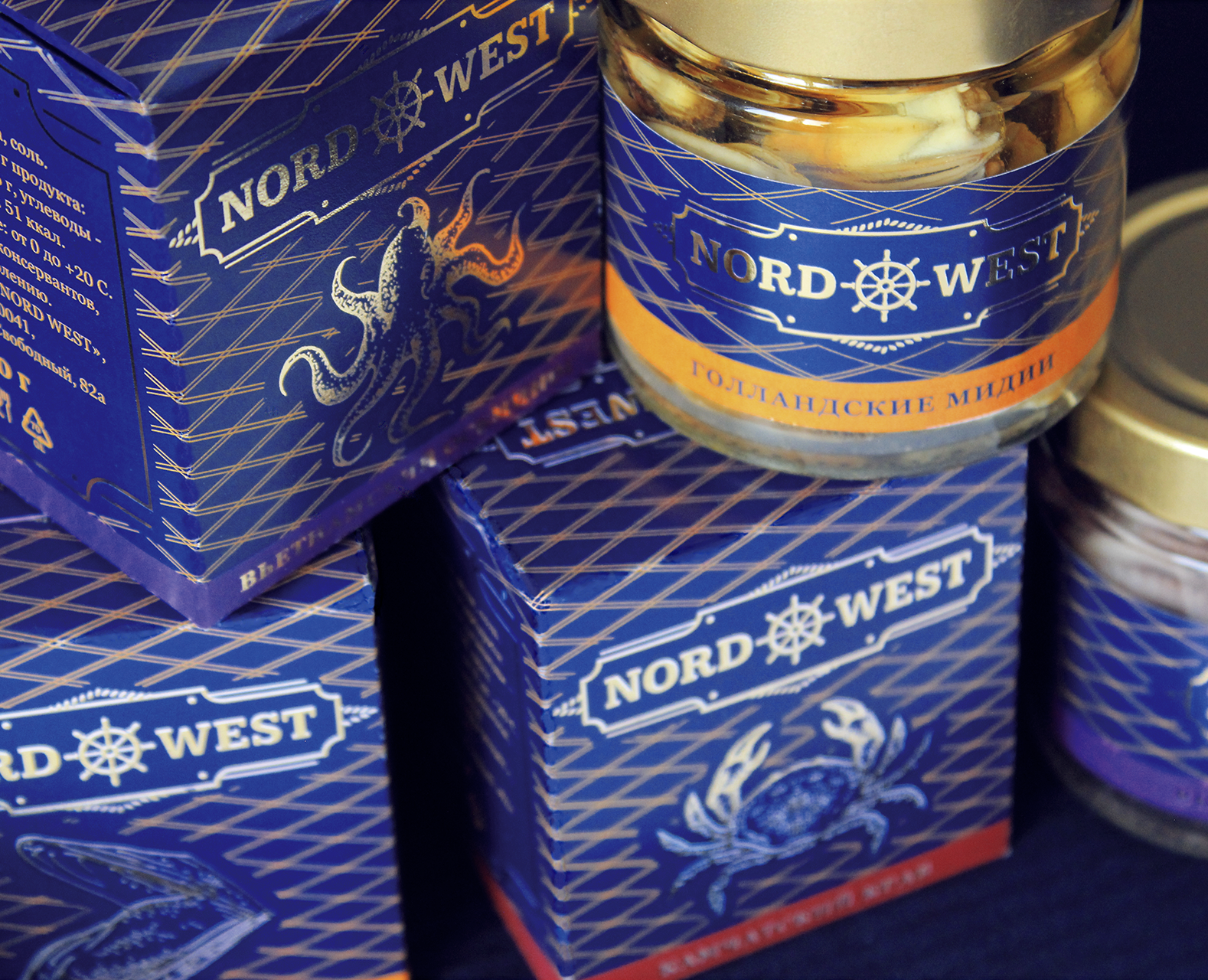 Упаковка премиум морепродуктов на Dprofile