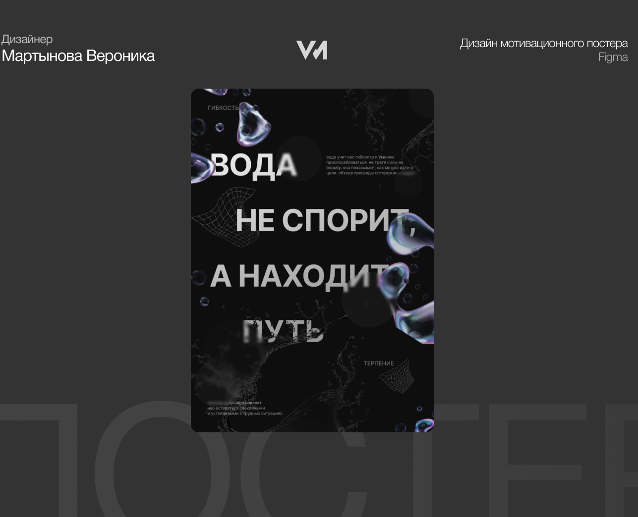 дизайн постера на Dprofile