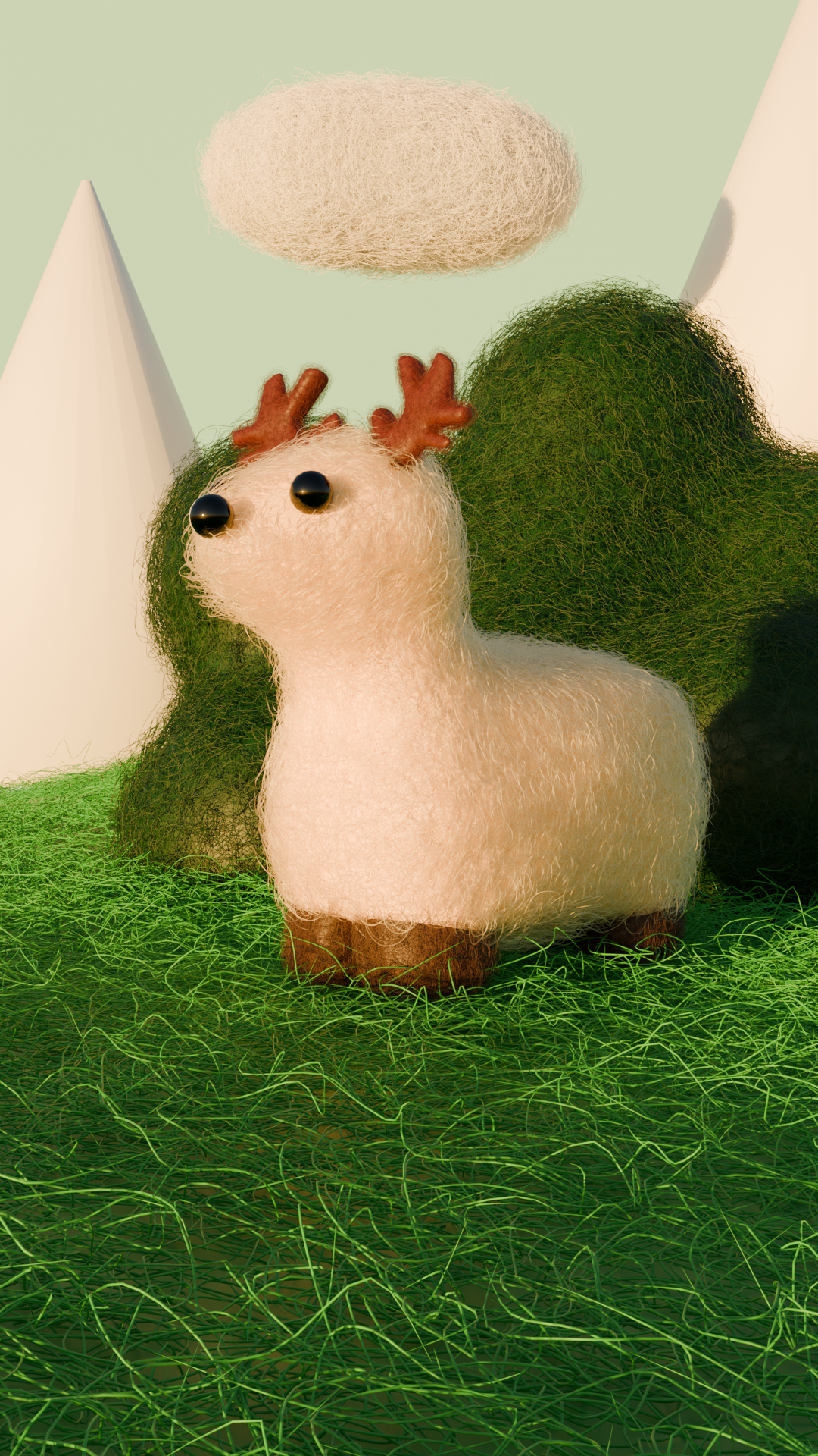 3D cцена "Олененок" — Изображение №1 — Иллюстрация, 3D на Dprofile
