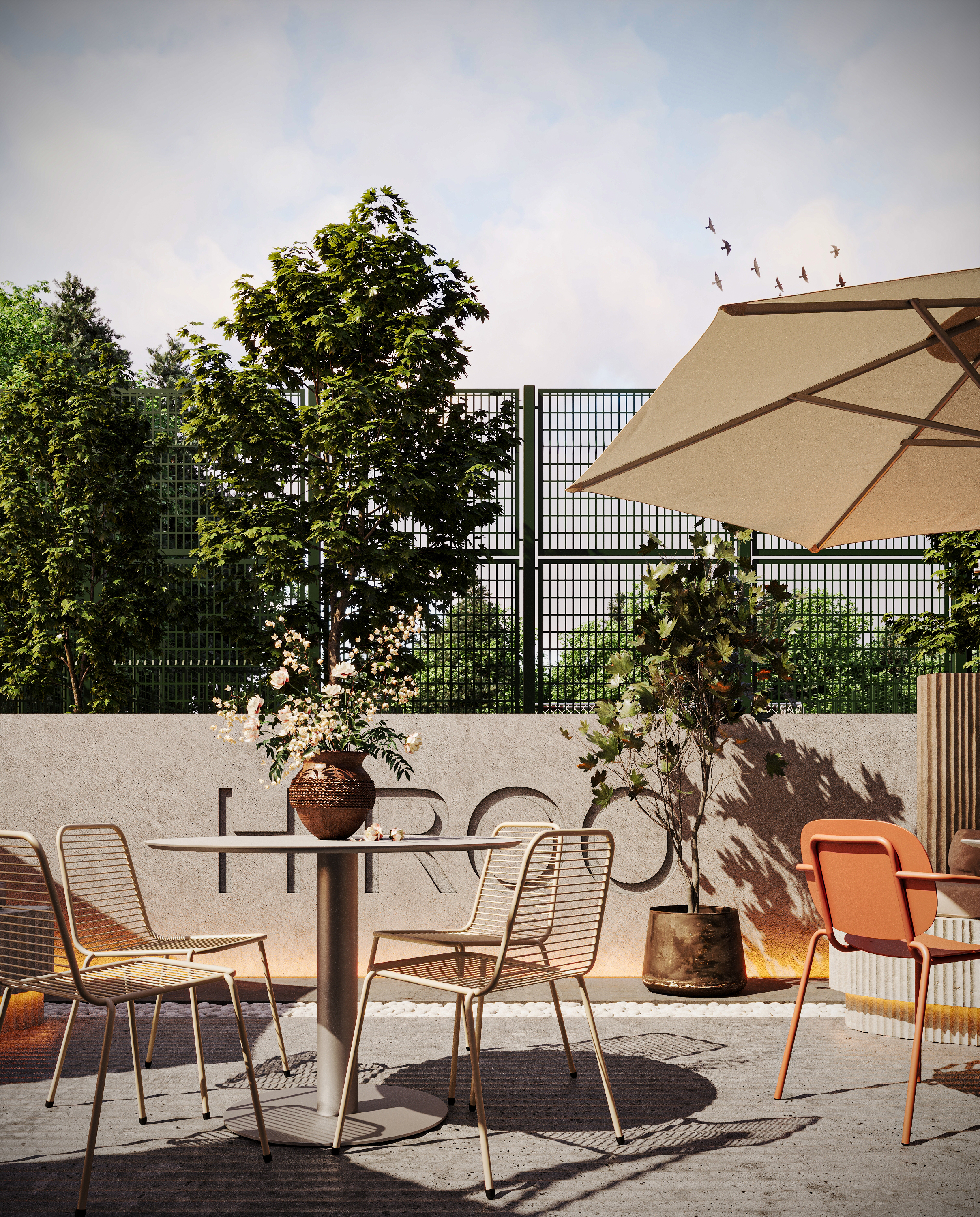 Терраса кофейни HIROO — Изображение №2 — 3D на Dprofile