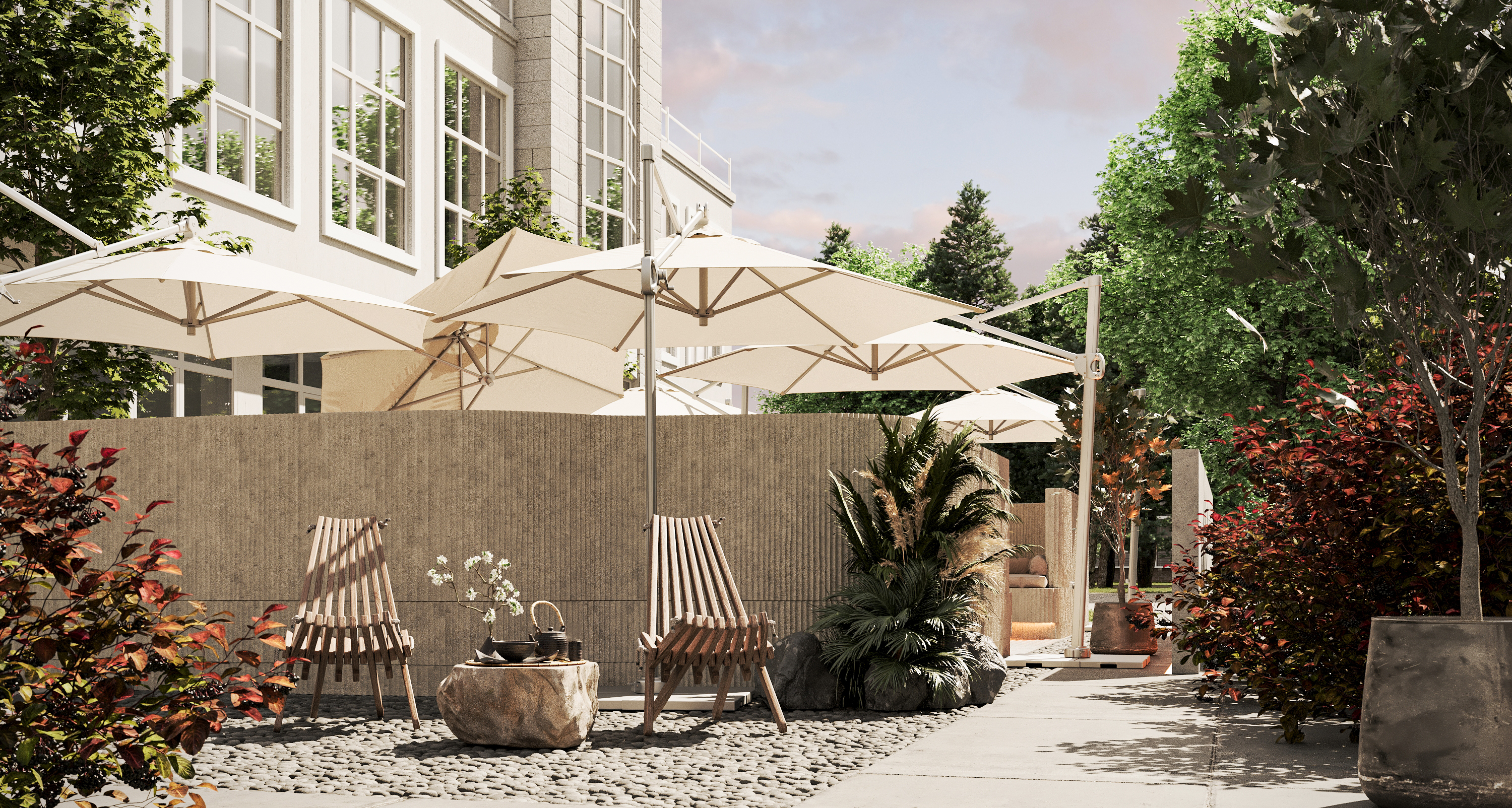 Терраса кофейни HIROO — Изображение №5 — 3D на Dprofile