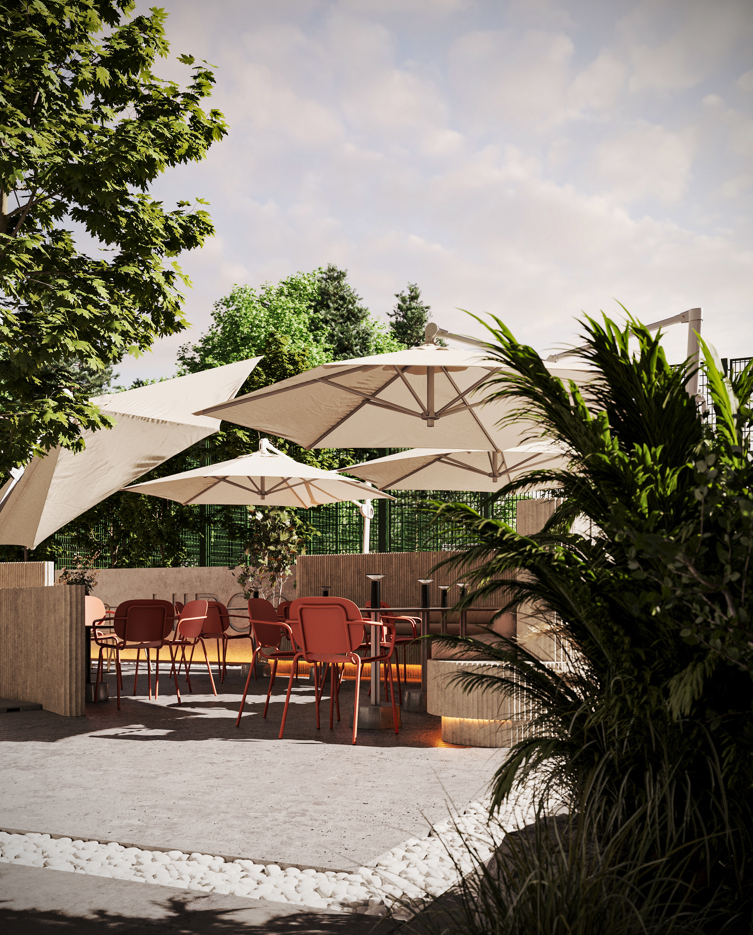 Терраса кофейни HIROO — Изображение №3 — 3D на Dprofile