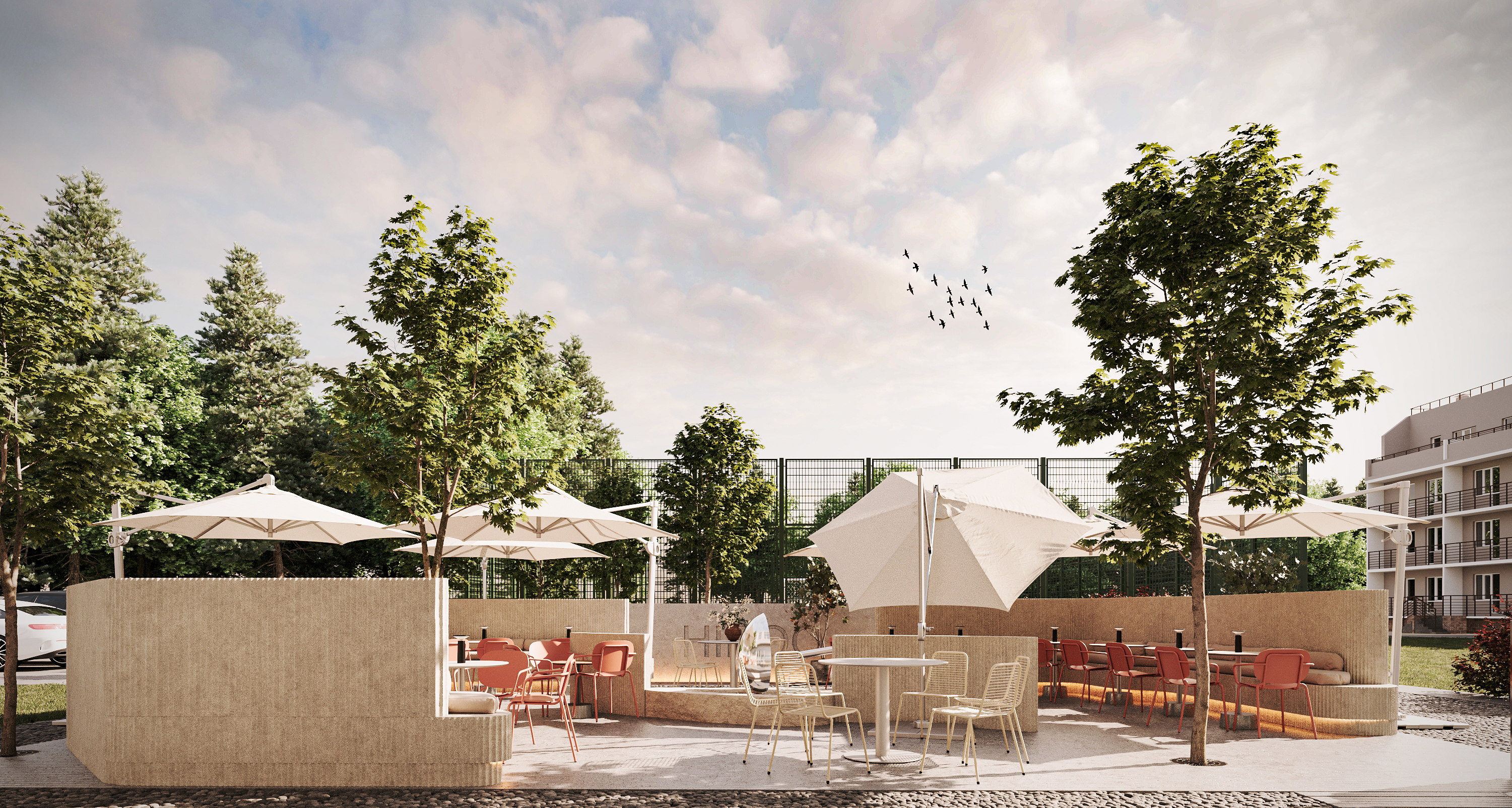 Терраса кофейни HIROO — Изображение №4 — 3D на Dprofile