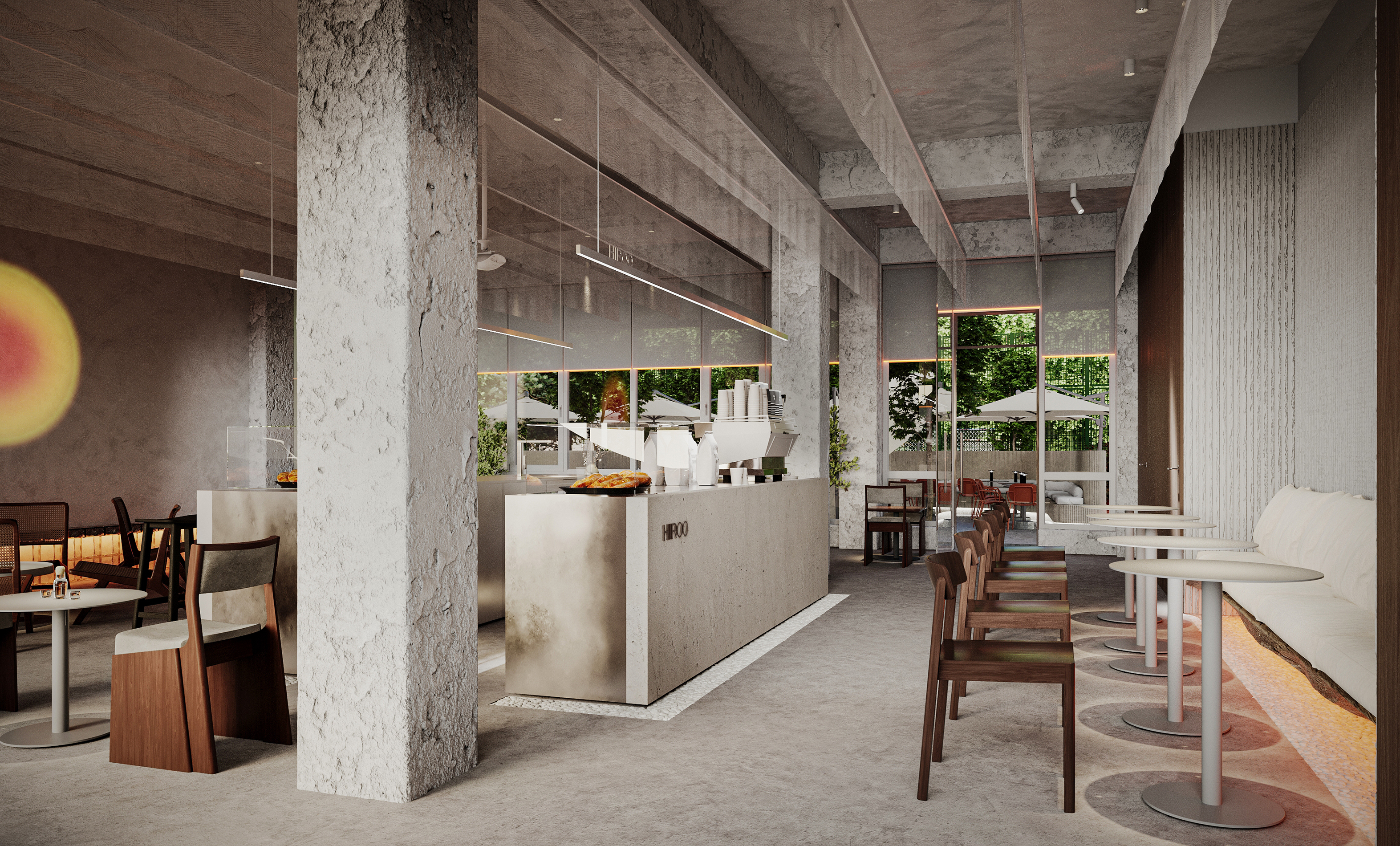 Номинант Restaurant & Bar Design Awards - кафе HIROO — Изображение №5 — 3D на Dprofile