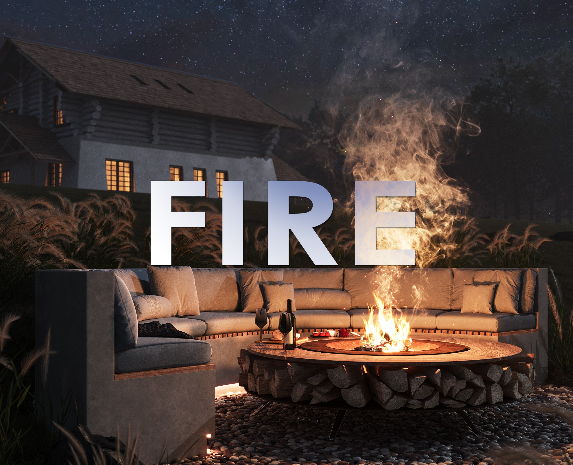 Уютное кострище — 3D на Dprofile