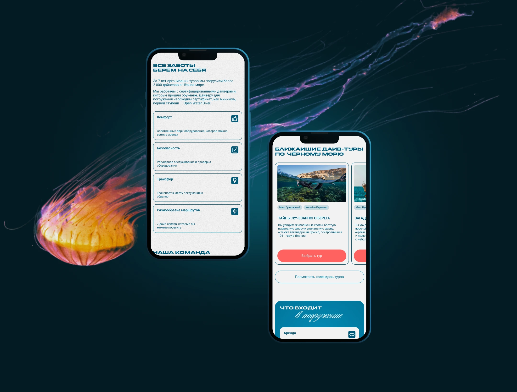 Дайвинг туры | Лендинг — Изображение №5 — Интерфейсы на Dprofile