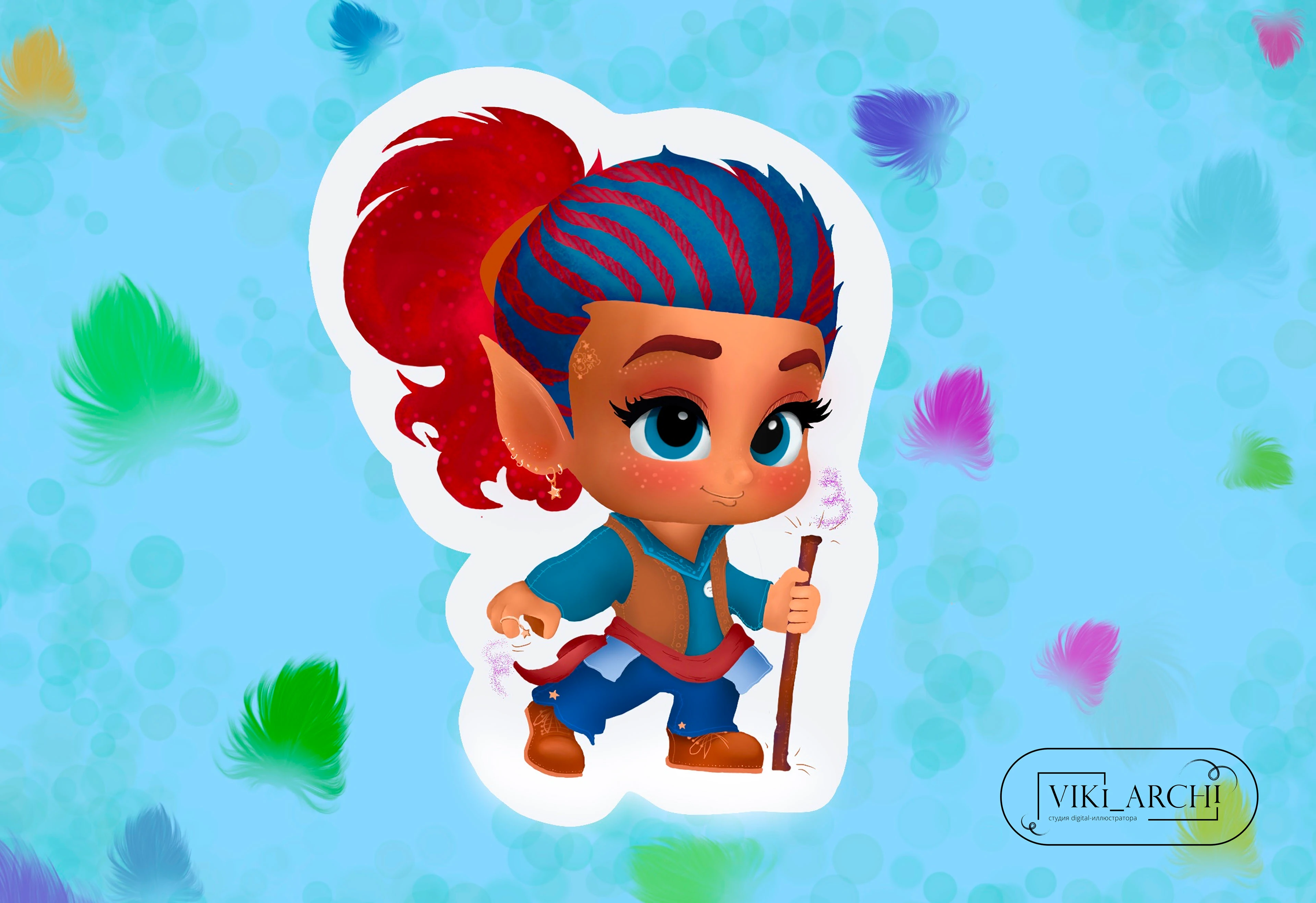 Иллюстрация "Волшебство эльфа Мили" — Изображение №1 — Иллюстрация на Dprofile