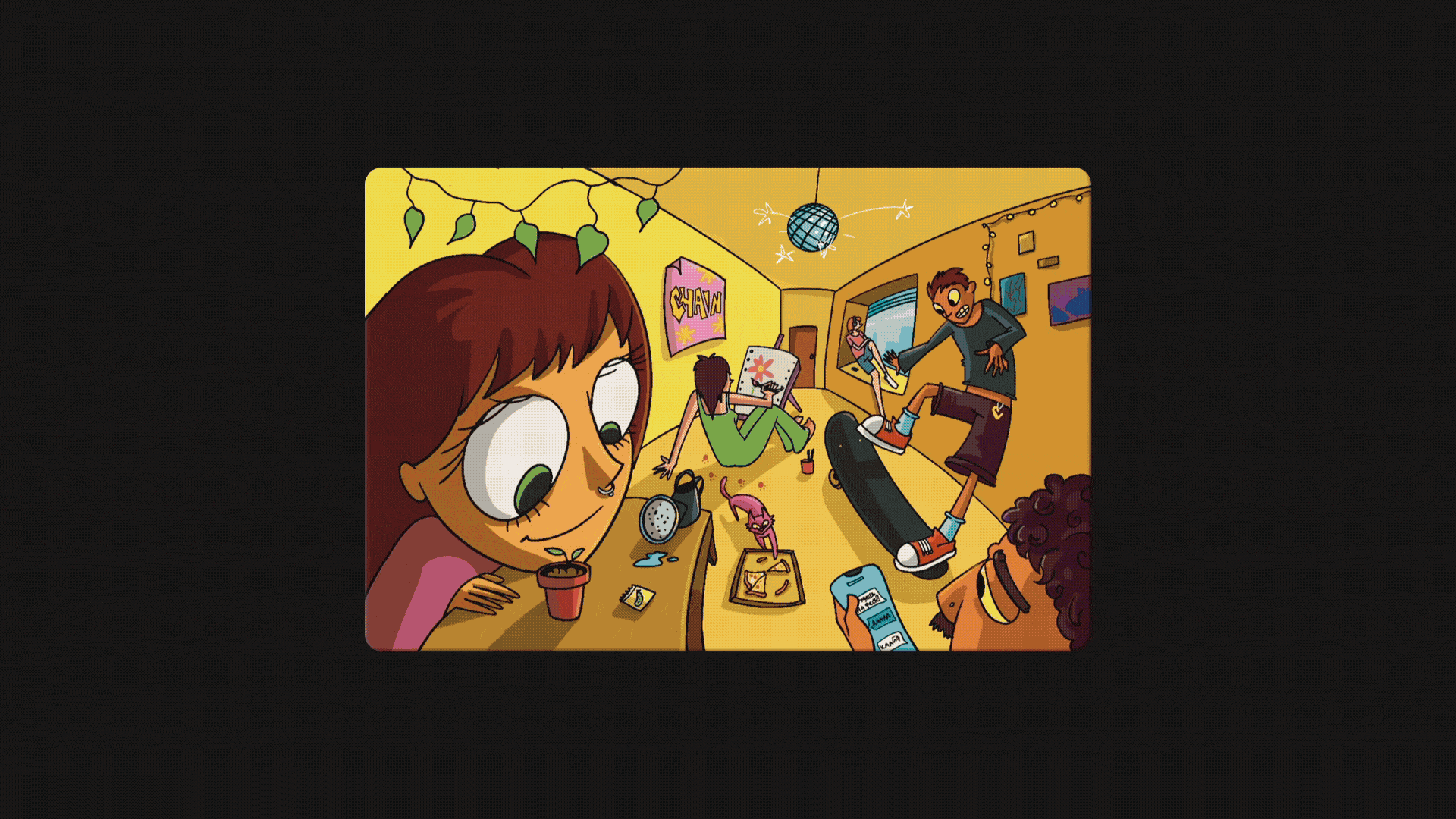 Chain Fest. Карточки для спидфрендинга — Изображение №3 — Иллюстрация, Графика на Dprofile