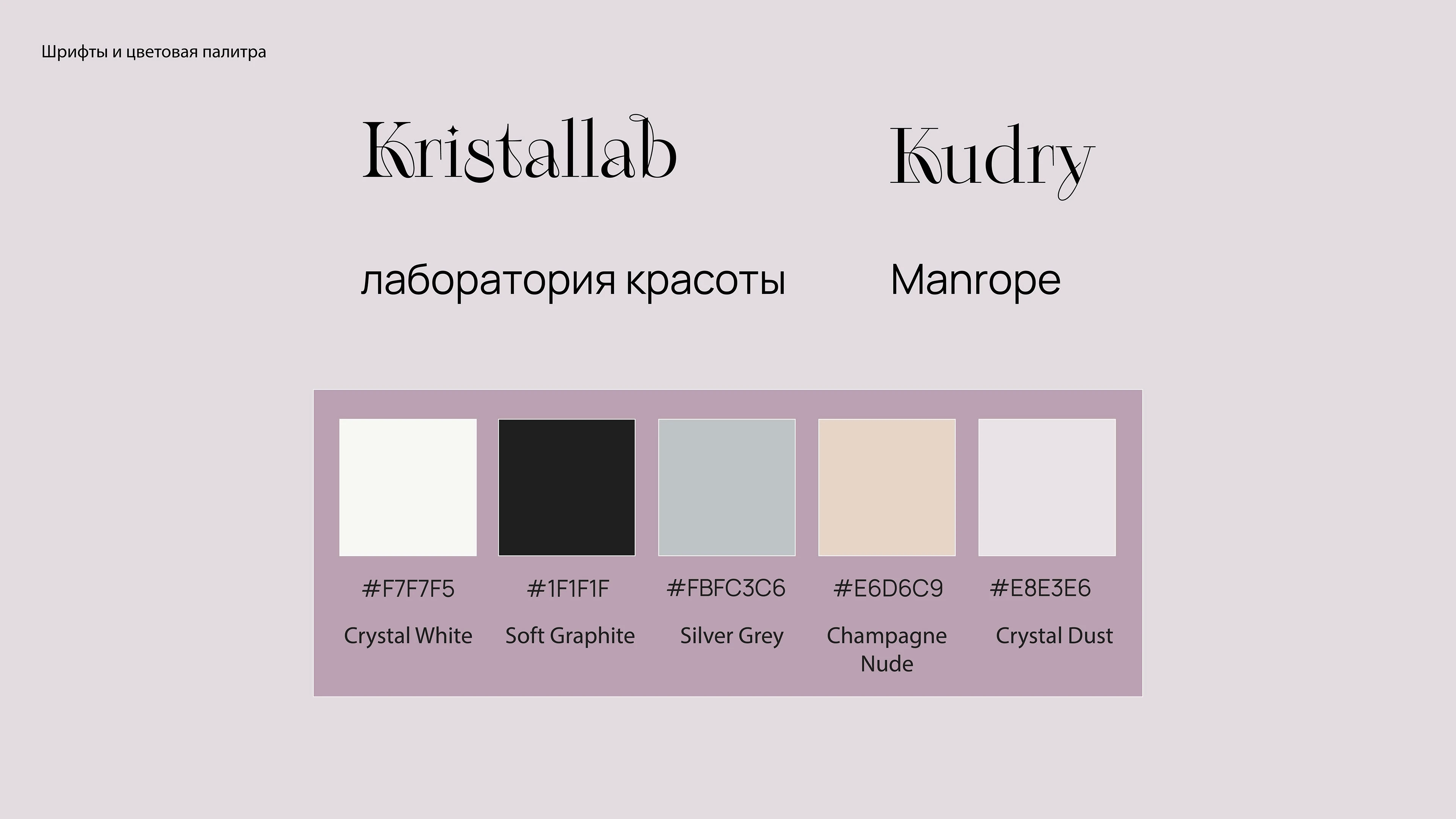 Kristallab - лаборатория красоты — Изображение №4 — Брендинг на Dprofile