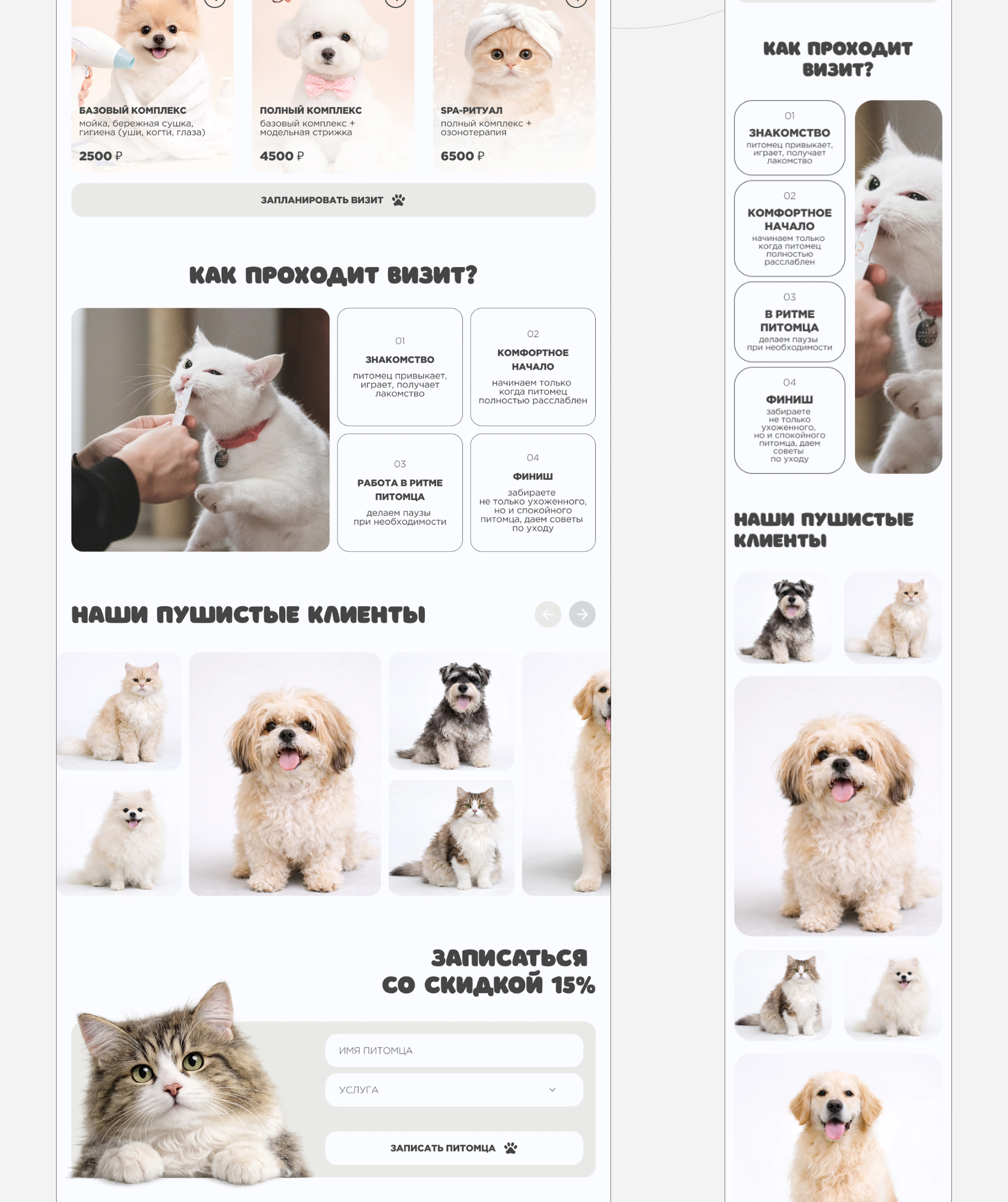 GENTLE PAWS / landing page — Изображение №5 — Интерфейсы, Брендинг на Dprofile
