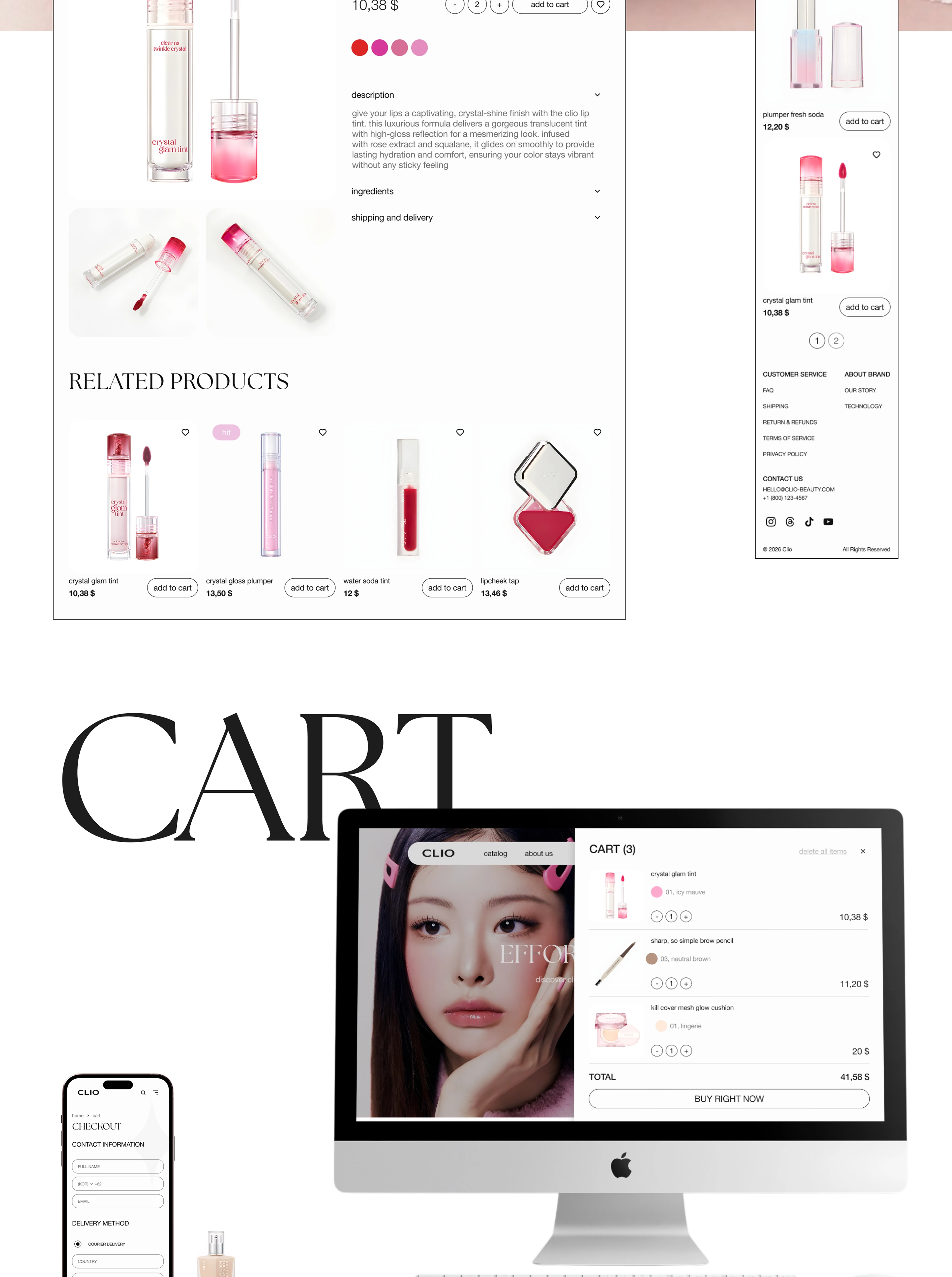 CLIO REDESIGN / e-commerce — Изображение №7 — Интерфейсы, Маркетинг на Dprofile