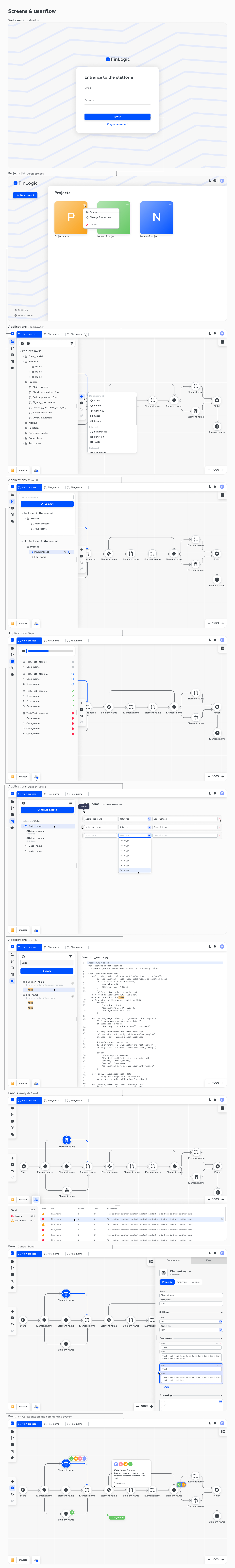 Low-code fintech platform interface design — Изображение №4 — Интерфейсы на Dprofile