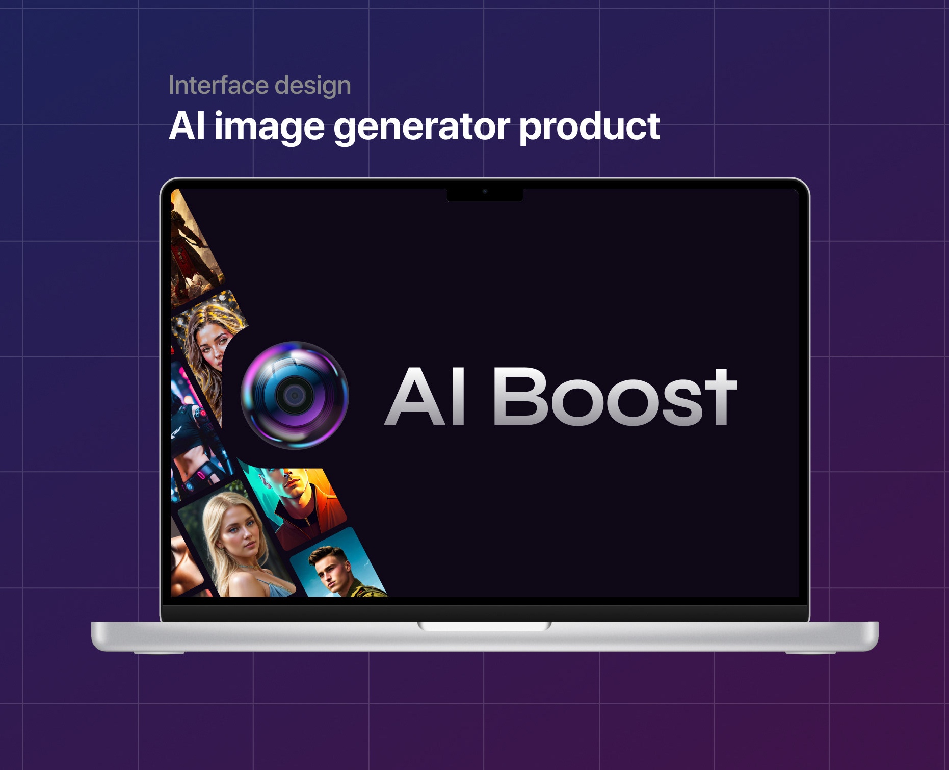 Interface design for AI image generator product — Интерфейсы на Dprofile