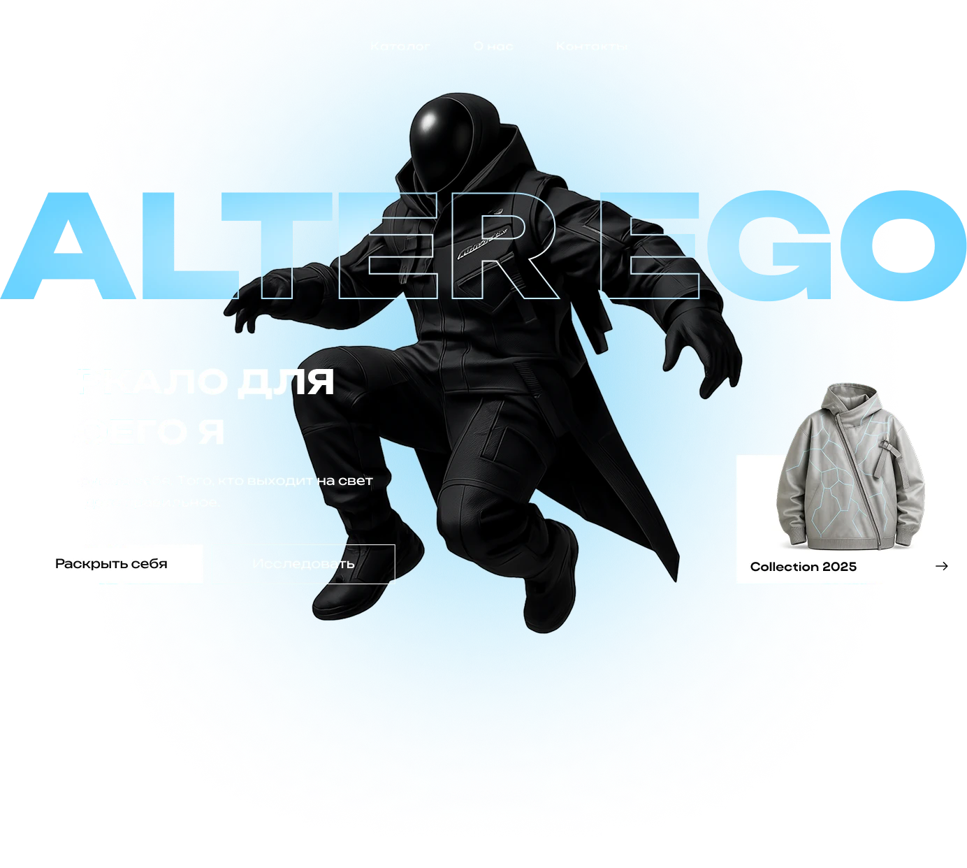 Alter Ego | Website for a clothing store — Изображение №1 — Интерфейсы на Dprofile