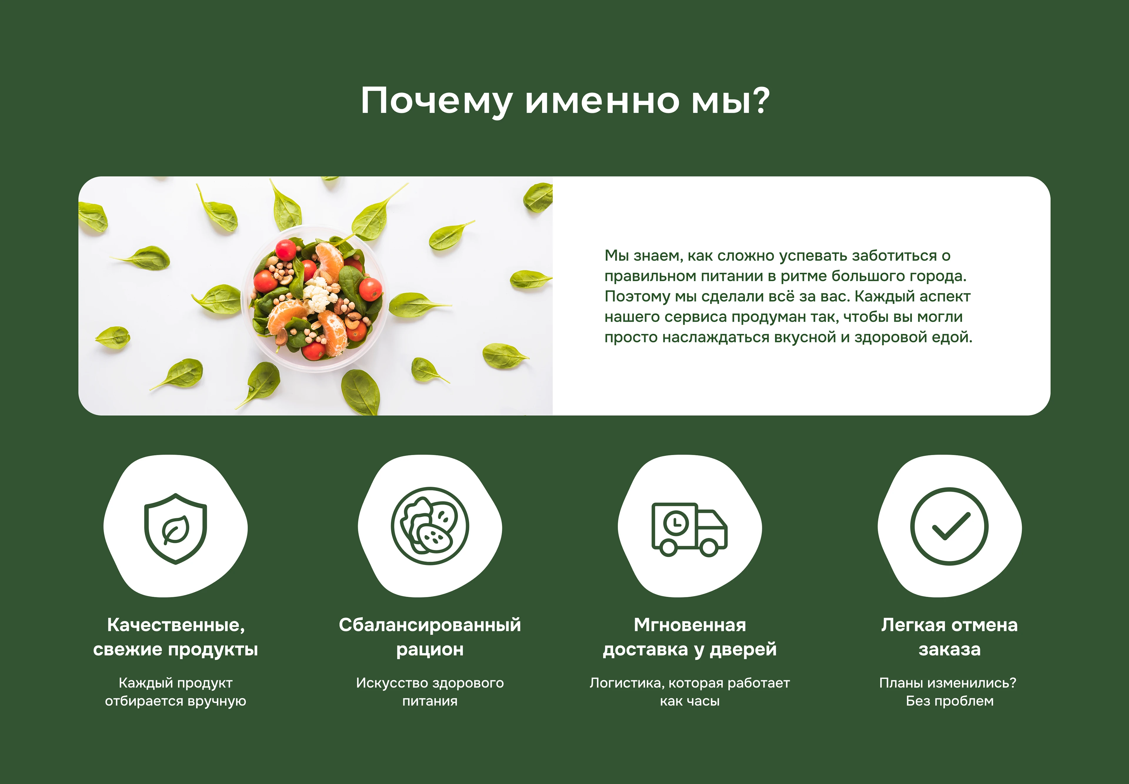 VitaBite | Website for the delivery of healthy food — Изображение №3 — Интерфейсы на Dprofile