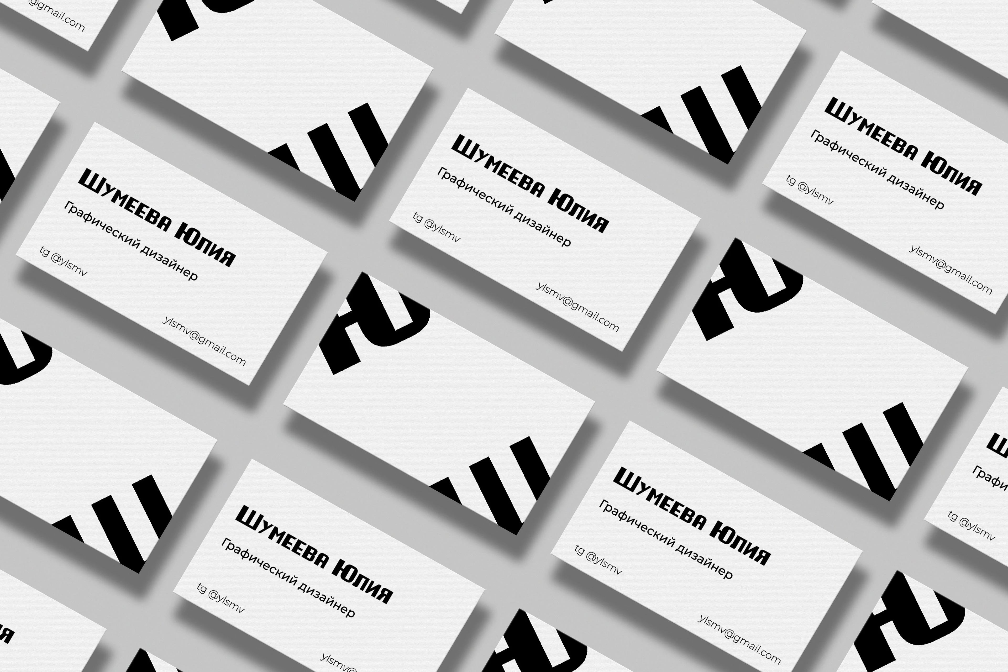 Типографические персональные визитки — Изображение №2 — Графика на Dprofile