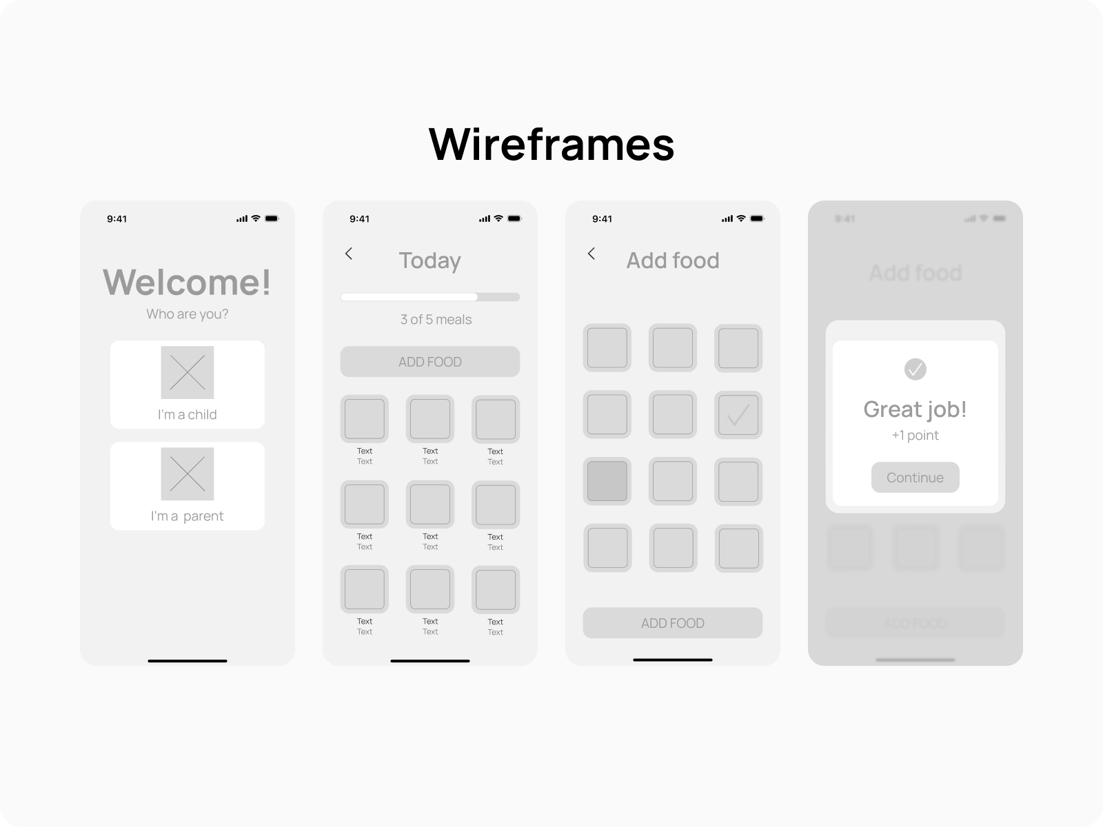 Foodie Kids - игровой дневник питания — Изображение №6 — Интерфейсы на Dprofile