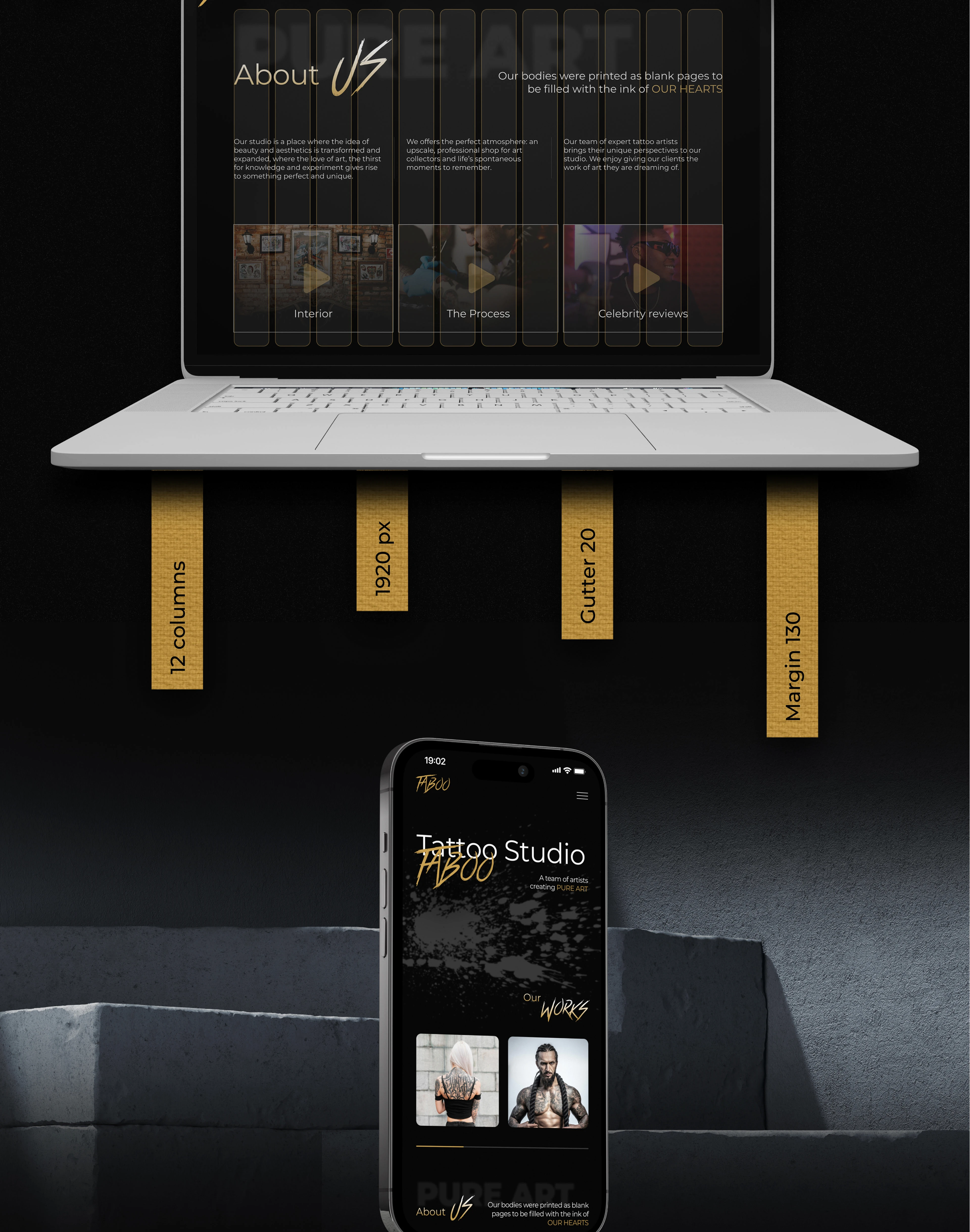 Taboo | Tattoo Studio | Landing Page — Изображение №5 — Интерфейсы на Dprofile