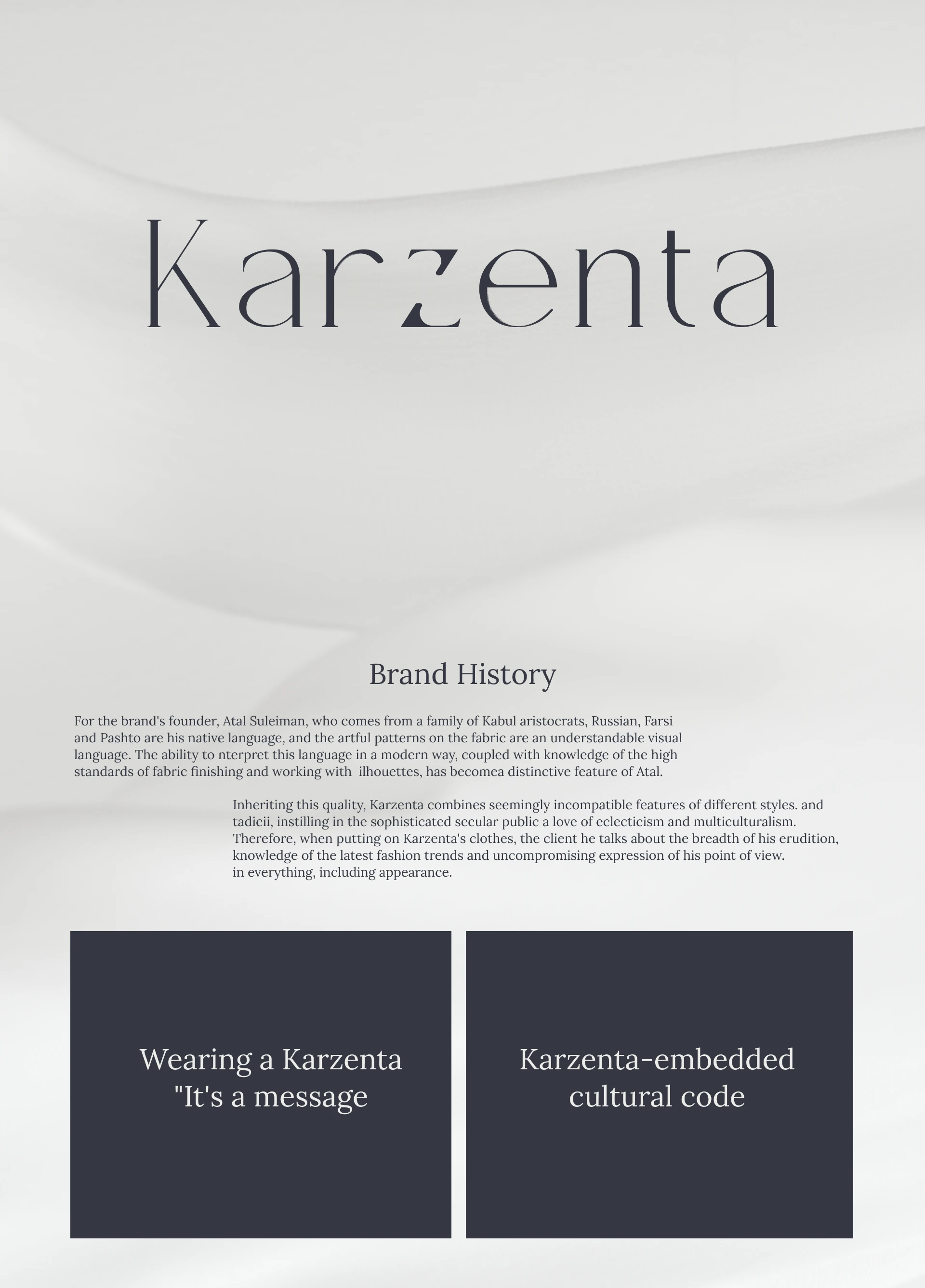 Фирменный стиль бренда одежды Karzenta — Изображение №1 — Брендинг на Dprofile