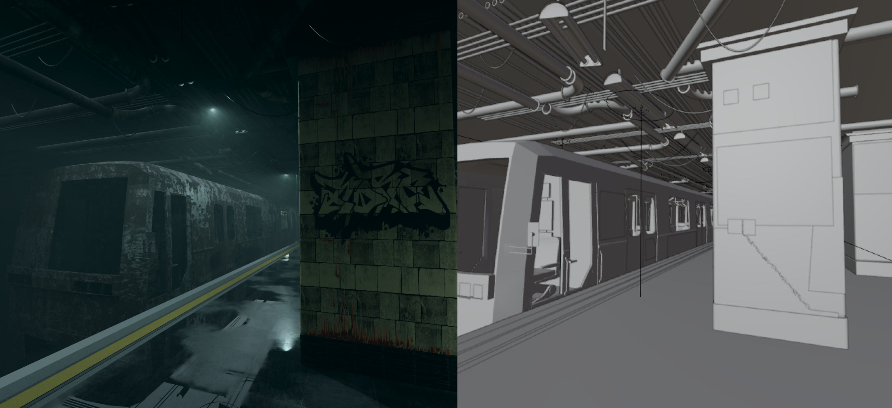 Haunted Metro 3D Project — Изображение №6 — Графика, Анимация на Dprofile