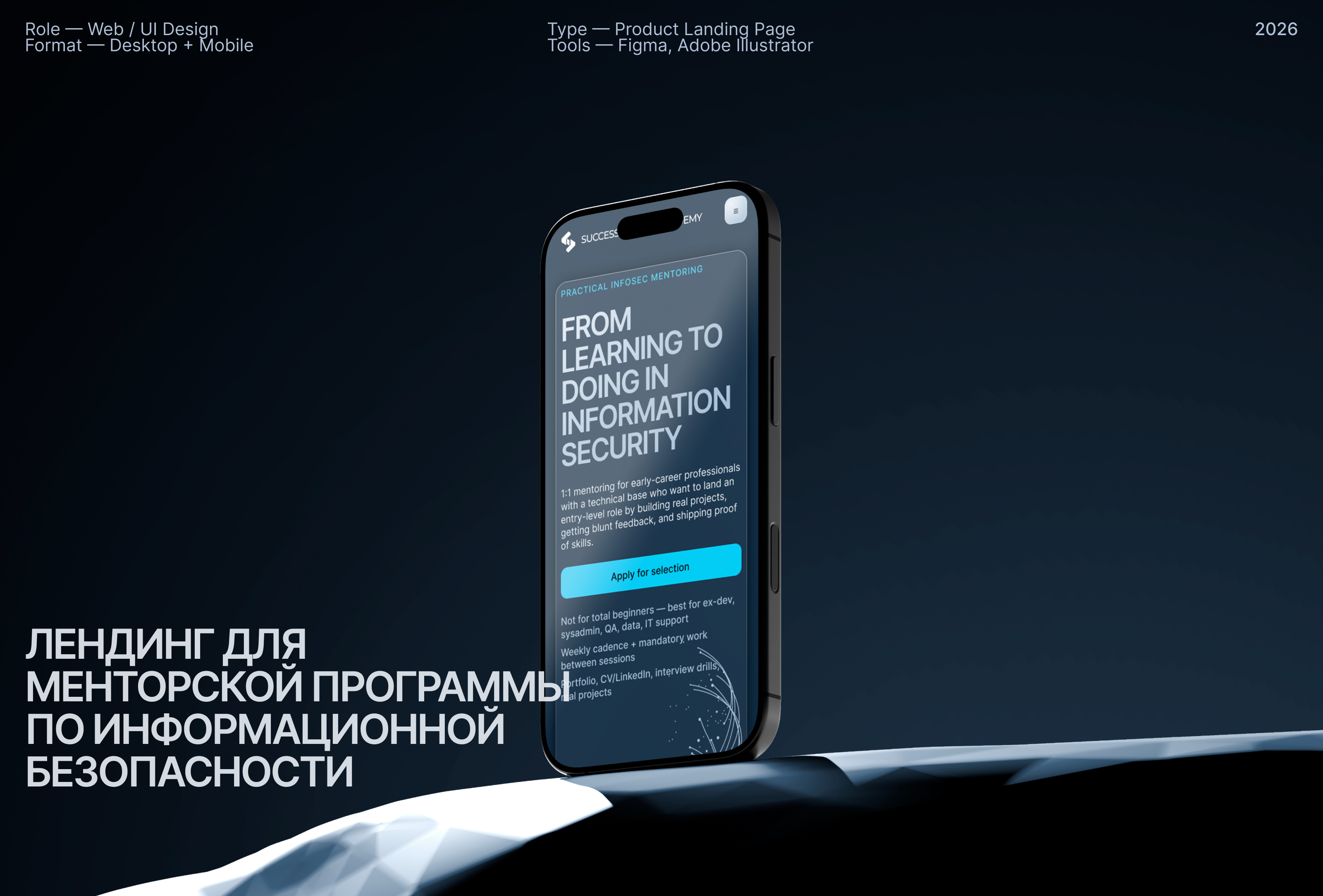 Success Charge Academy — лендинг менторской программы — Изображение №1 — Интерфейсы на Dprofile