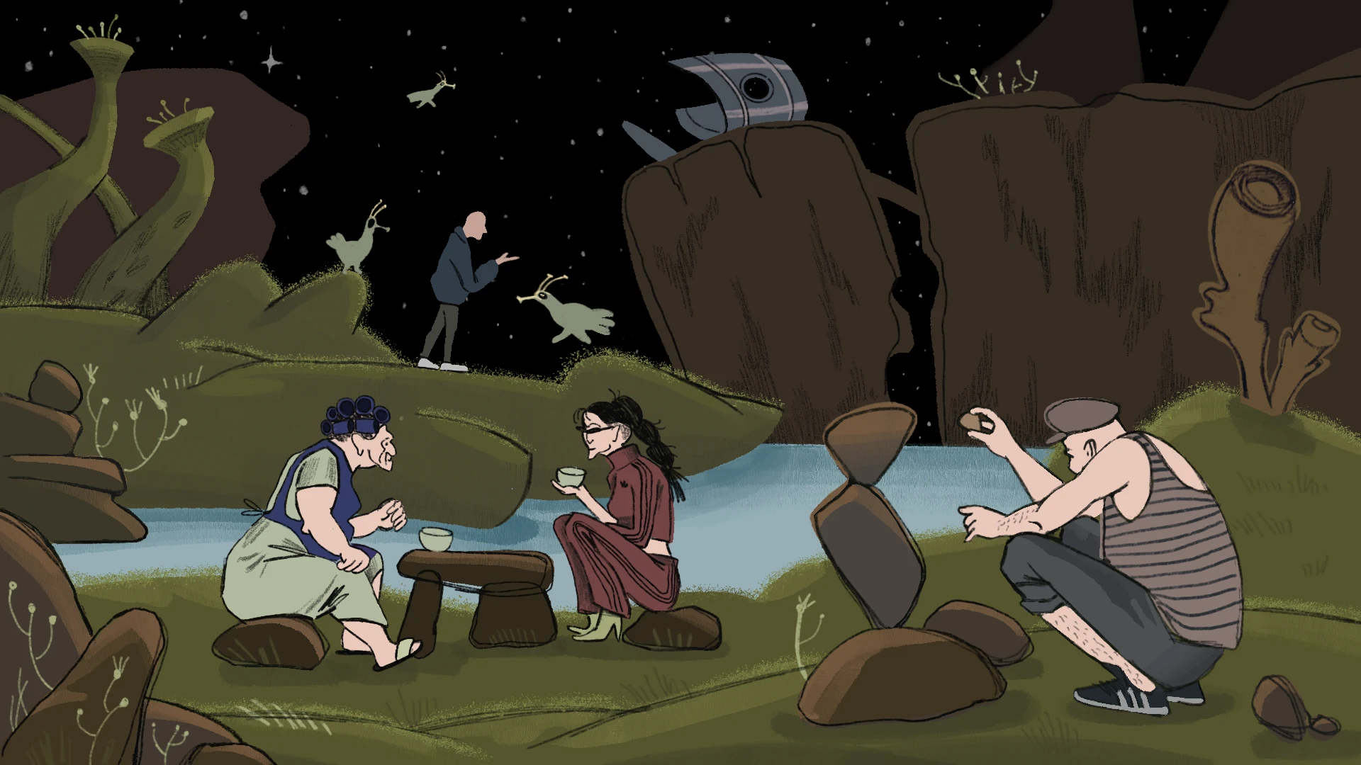 Иллюстрации к компьютерной игре "Вне Зоны" — Изображение №17 — Иллюстрация на Dprofile