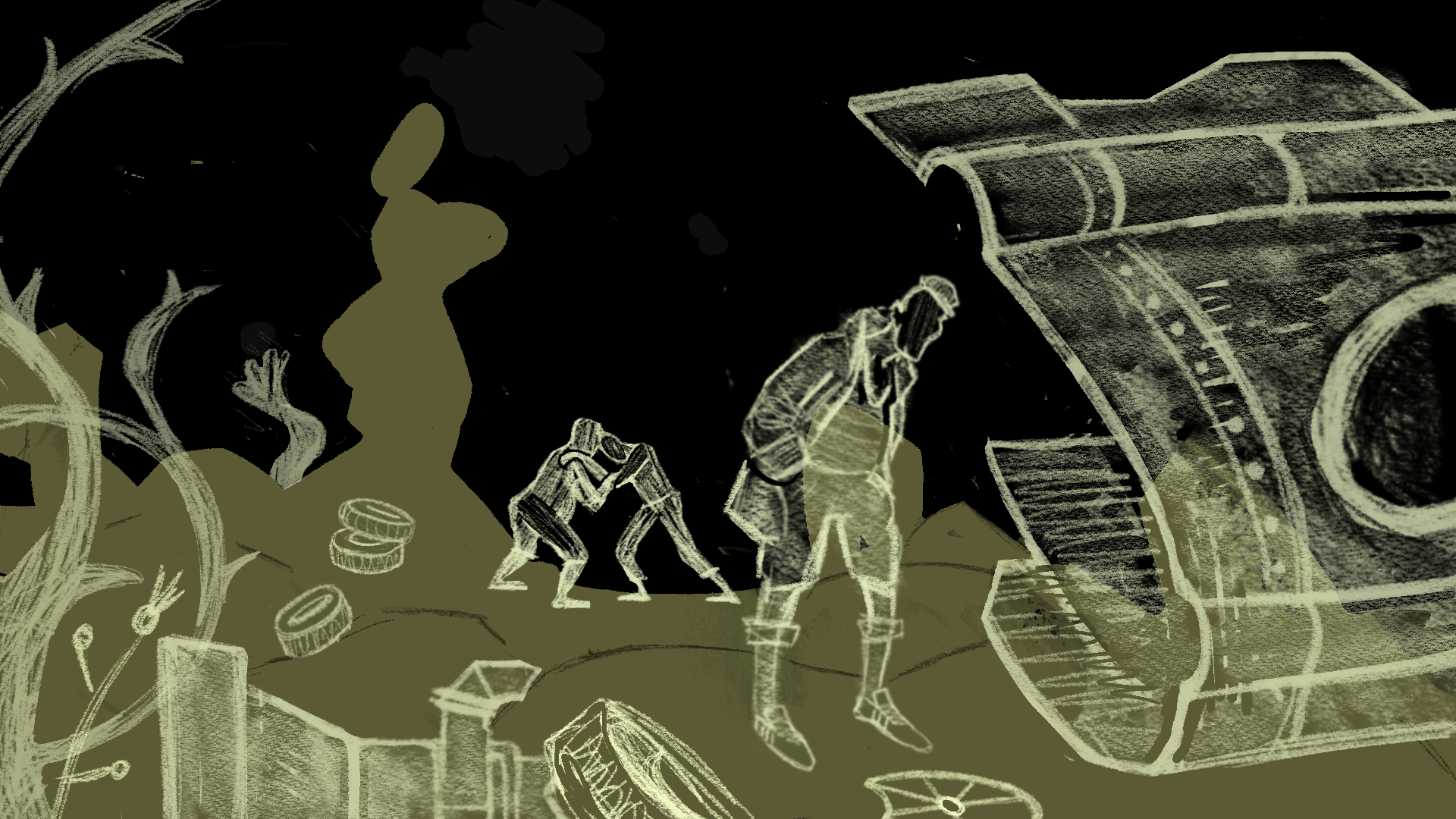 Иллюстрации к компьютерной игре "Вне Зоны" — Изображение №9 — Иллюстрация на Dprofile