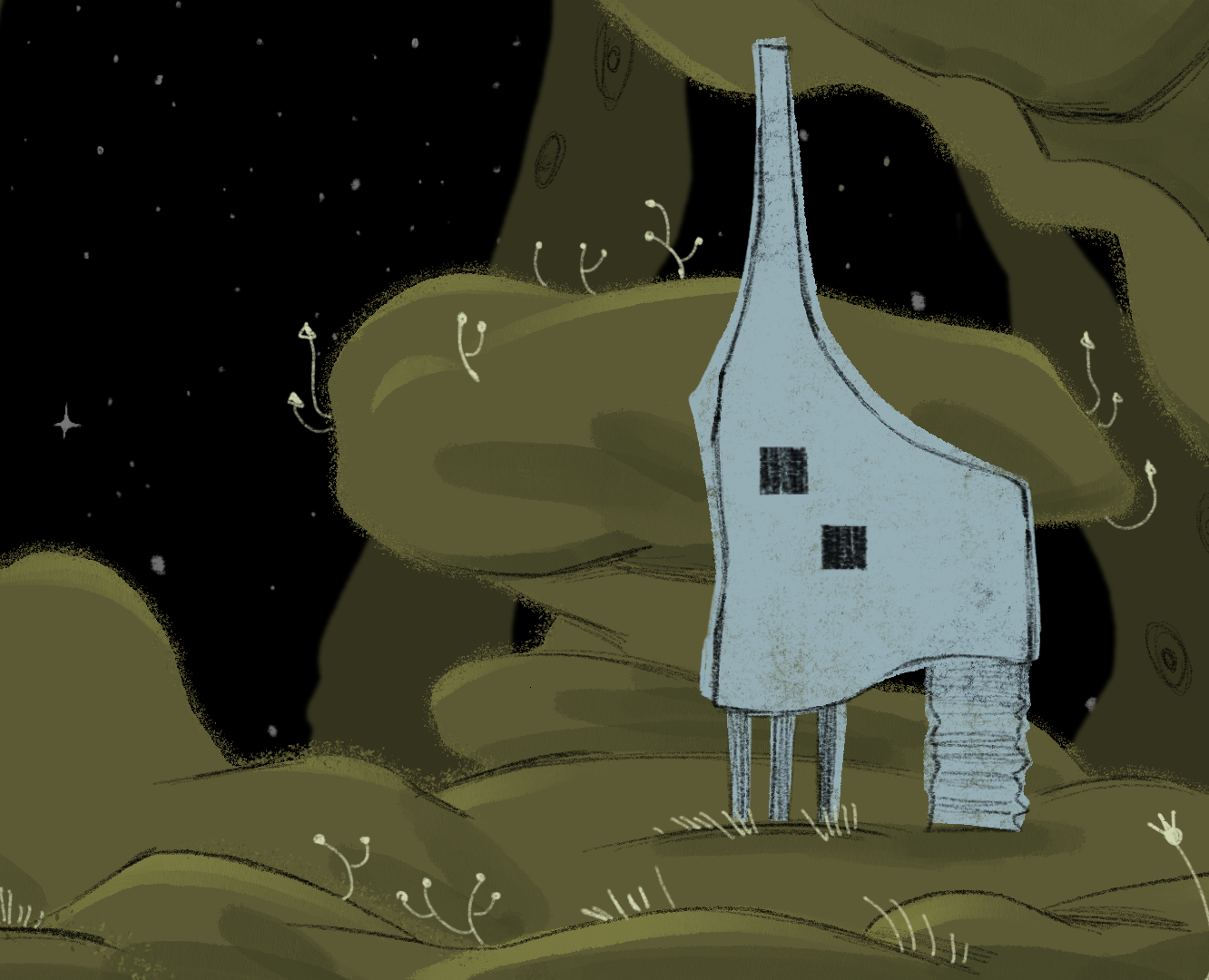 Иллюстрации к компьютерной игре "Вне Зоны" — Иллюстрация на Dprofile