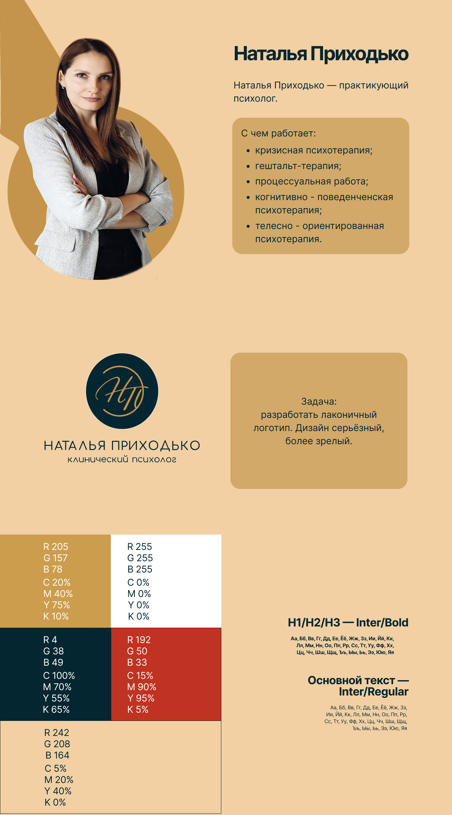 Айдентика / Дизайн / Логотип для психолога — Изображение №2 — Брендинг на Dprofile