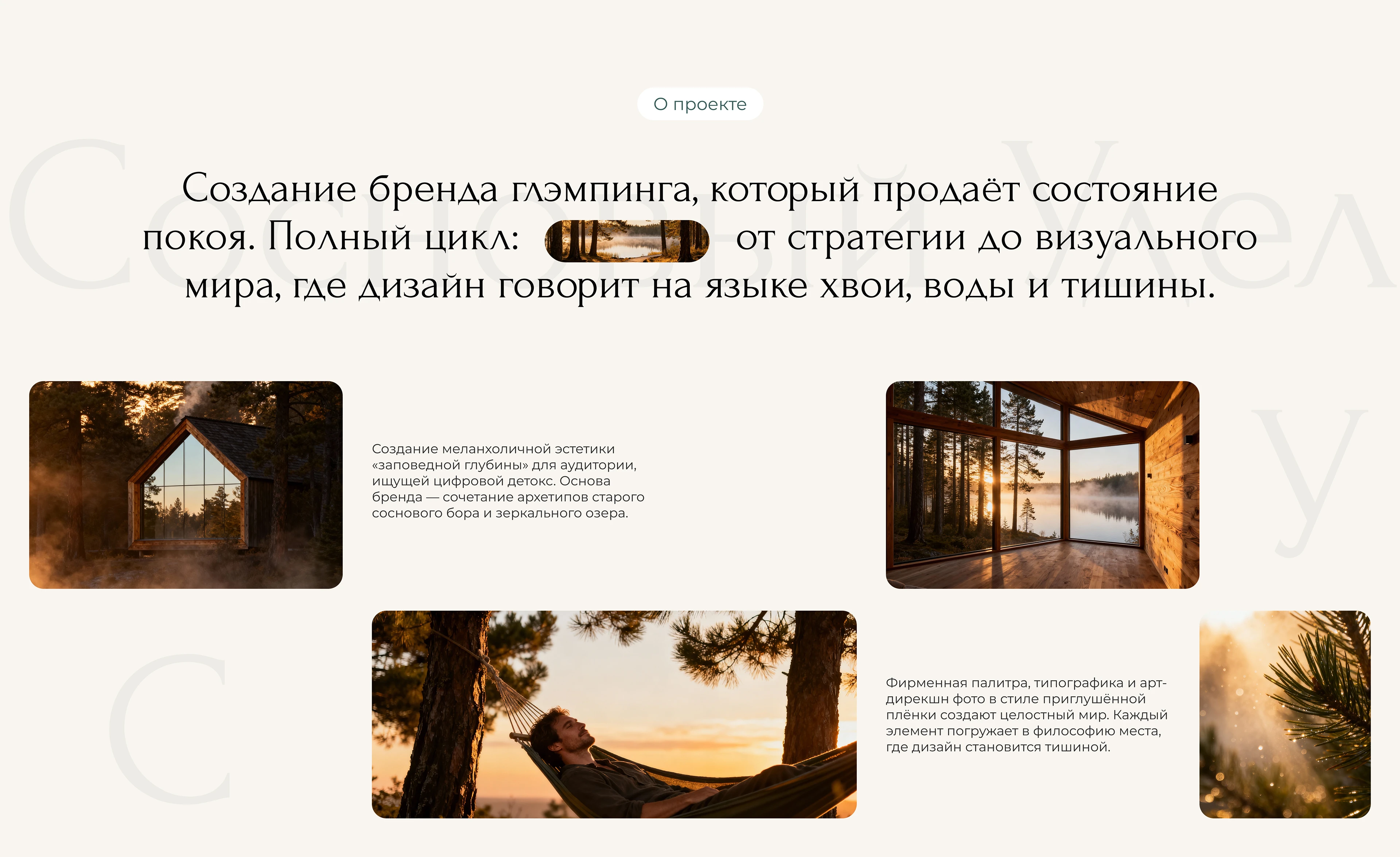 Дизайн лендинга для загородного отеля — Изображение №2 — Интерфейсы на Dprofile