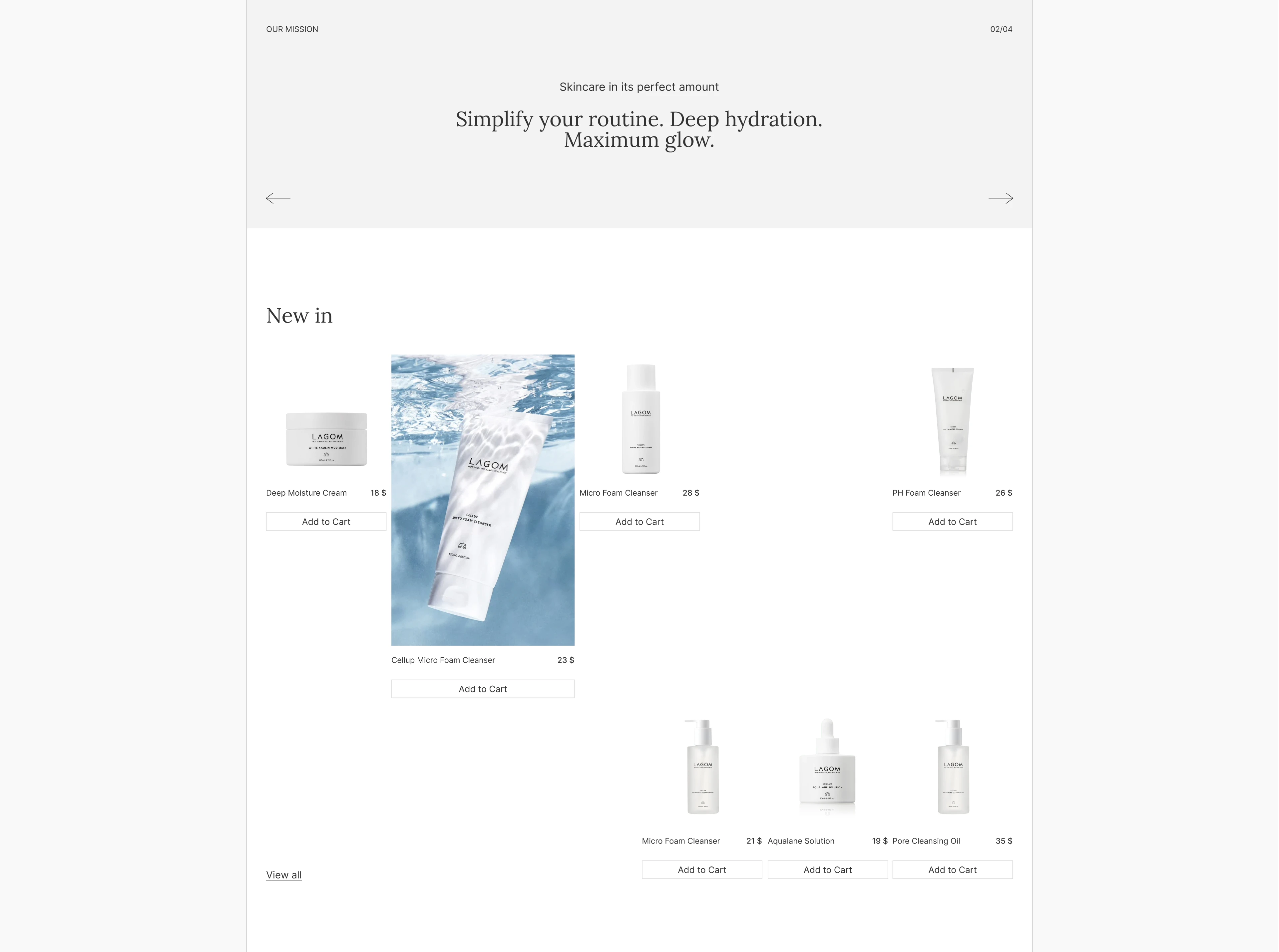 LAGOM — Concept Website Redesign — Изображение №4 — Интерфейсы на Dprofile