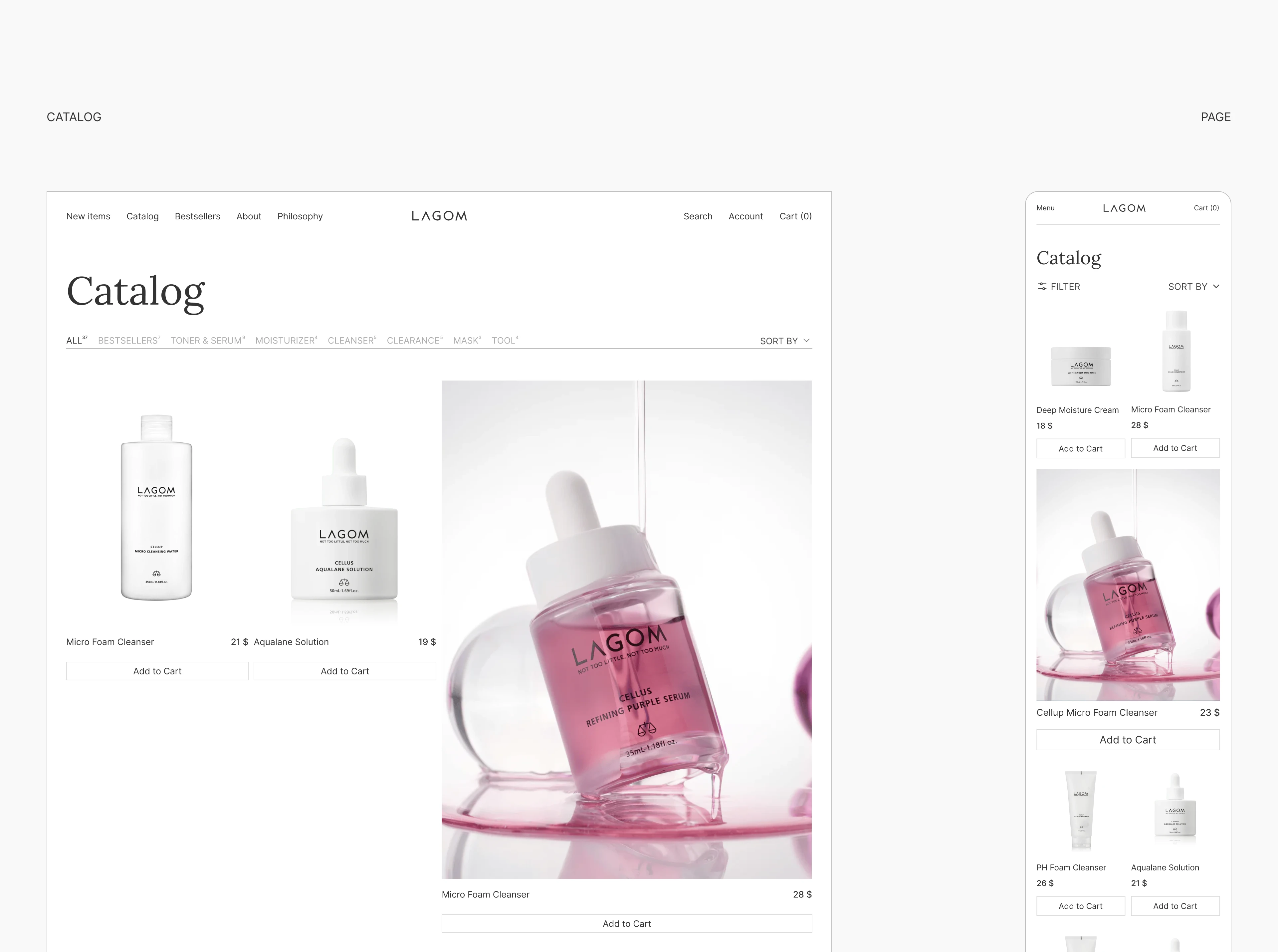 LAGOM — Concept Website Redesign — Изображение №8 — Интерфейсы на Dprofile