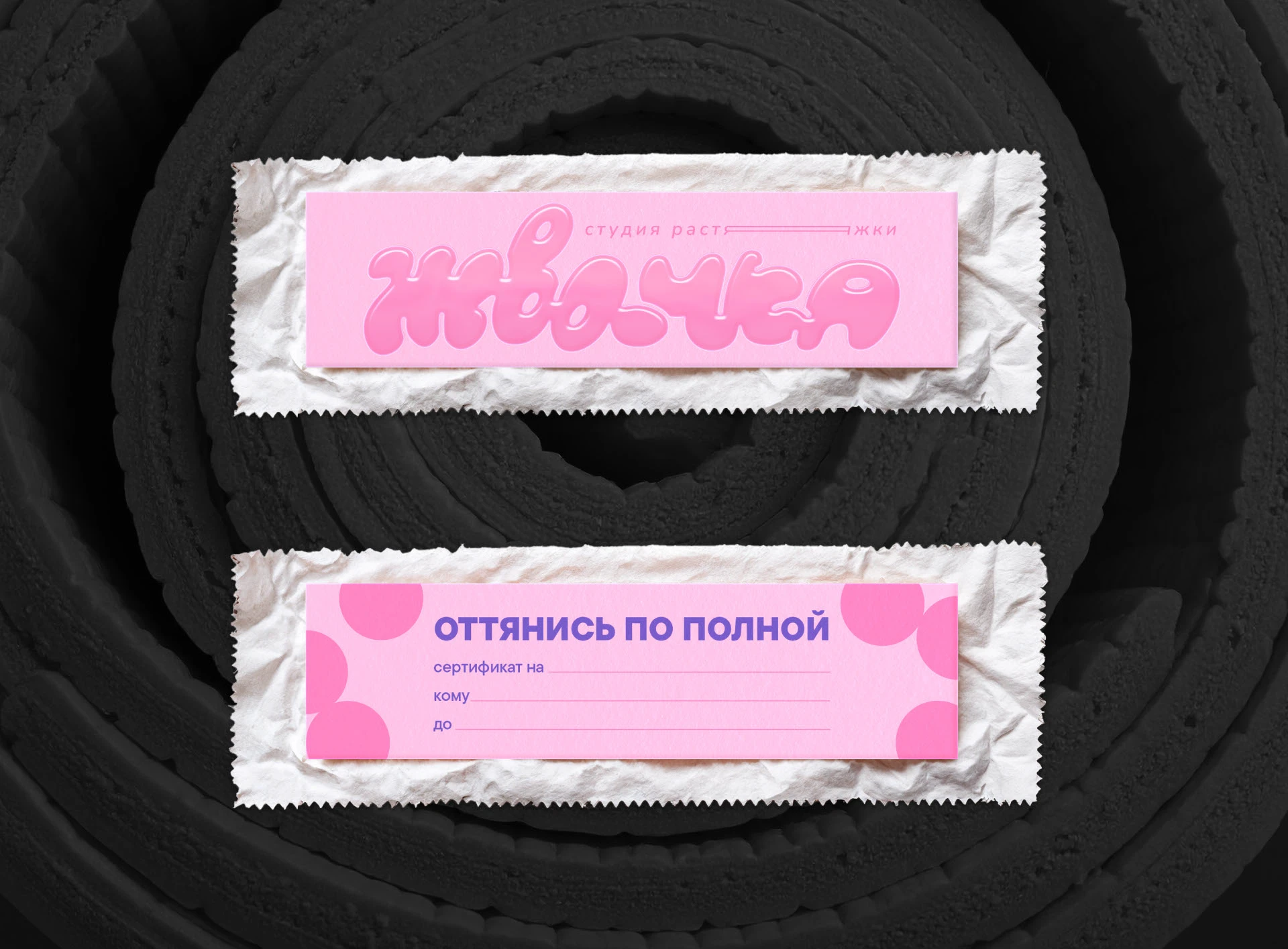 Брендинг студии растяжки ЖВАЧКА — Изображение №9 — Брендинг на Dprofile