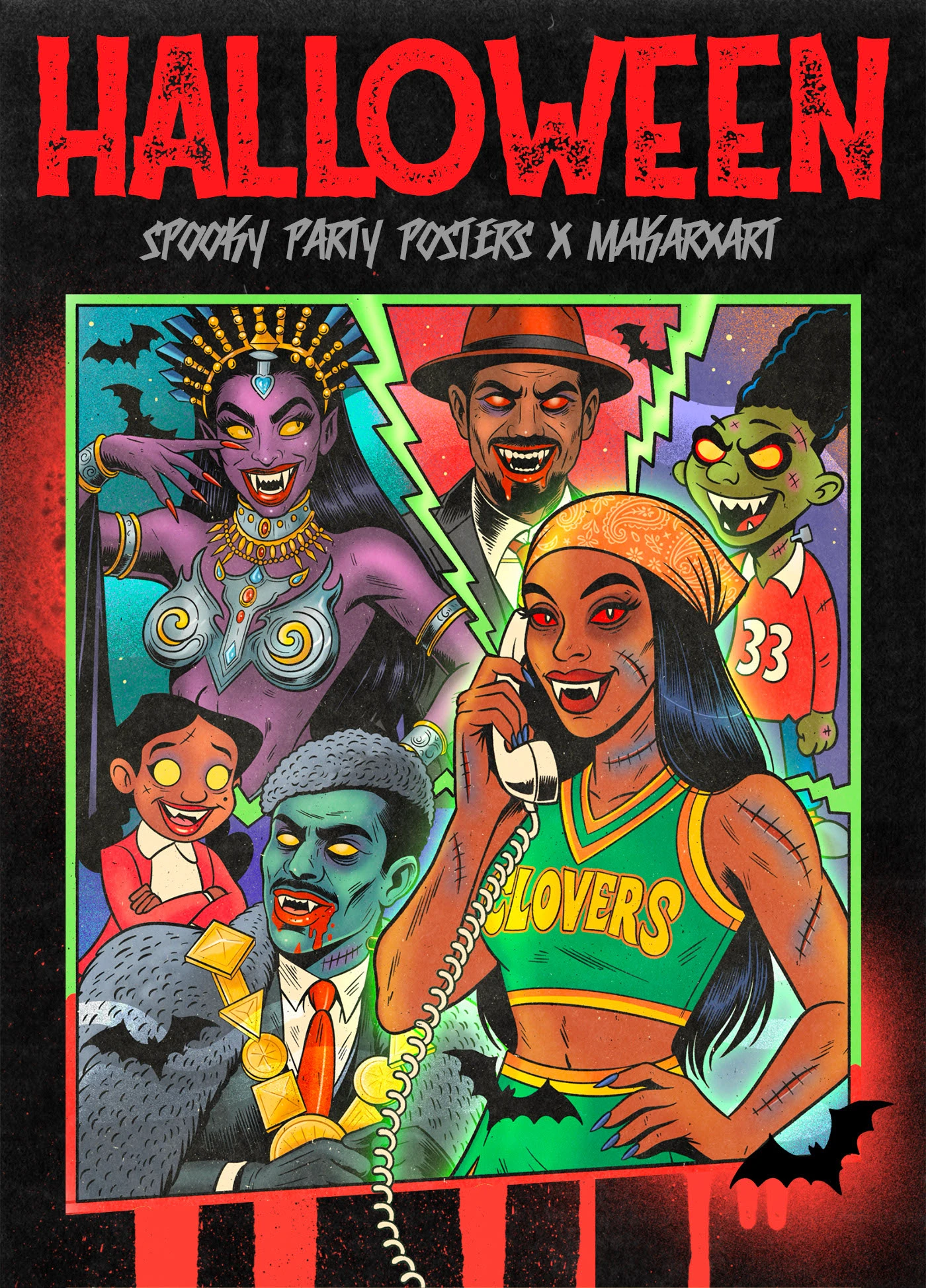 Постеры в Комикс Стиле | Хэллоуин — Изображение №1 — Иллюстрация на Dprofile