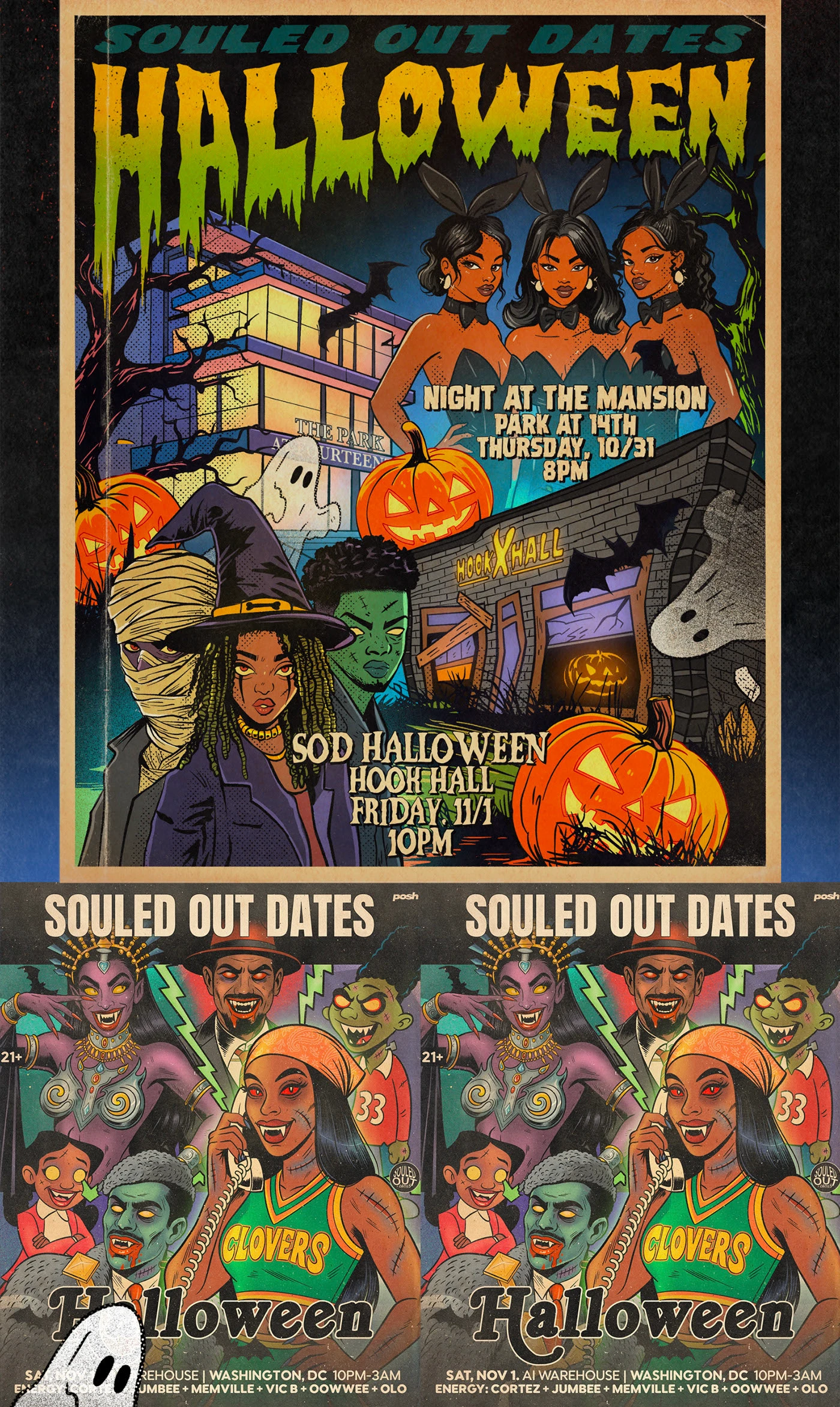 Постеры в Комикс Стиле | Хэллоуин — Изображение №2 — Иллюстрация на Dprofile