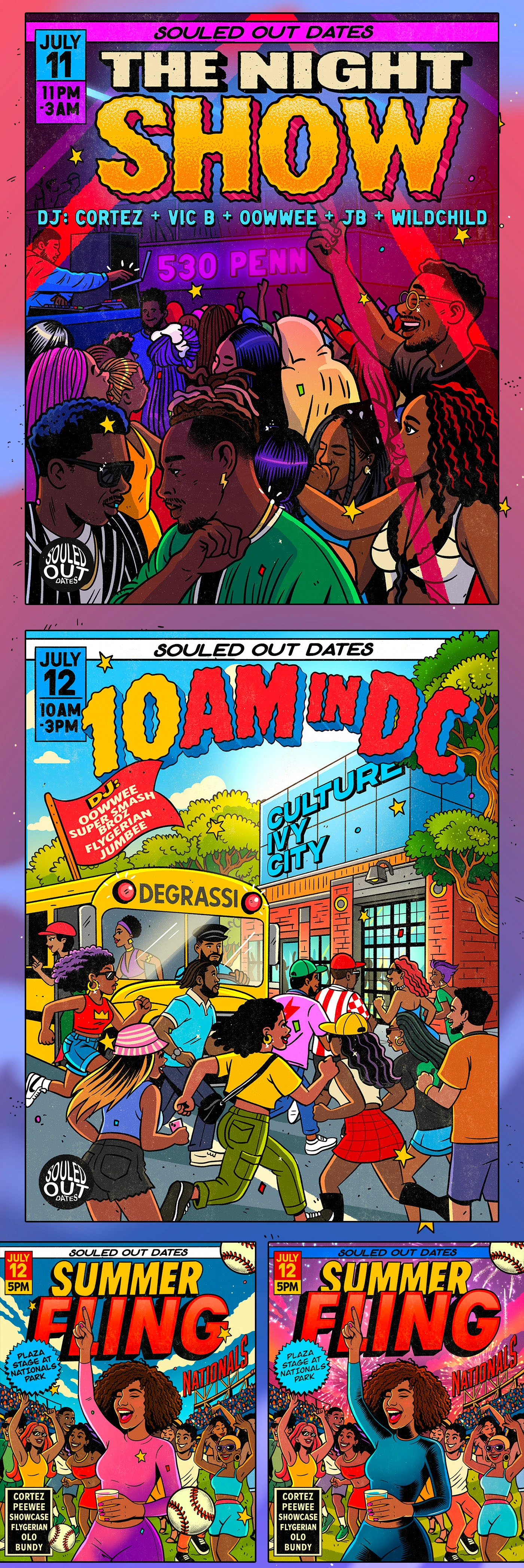 Афиши Мероприятий в Комикс Стиле — Изображение №3 — Иллюстрация на Dprofile