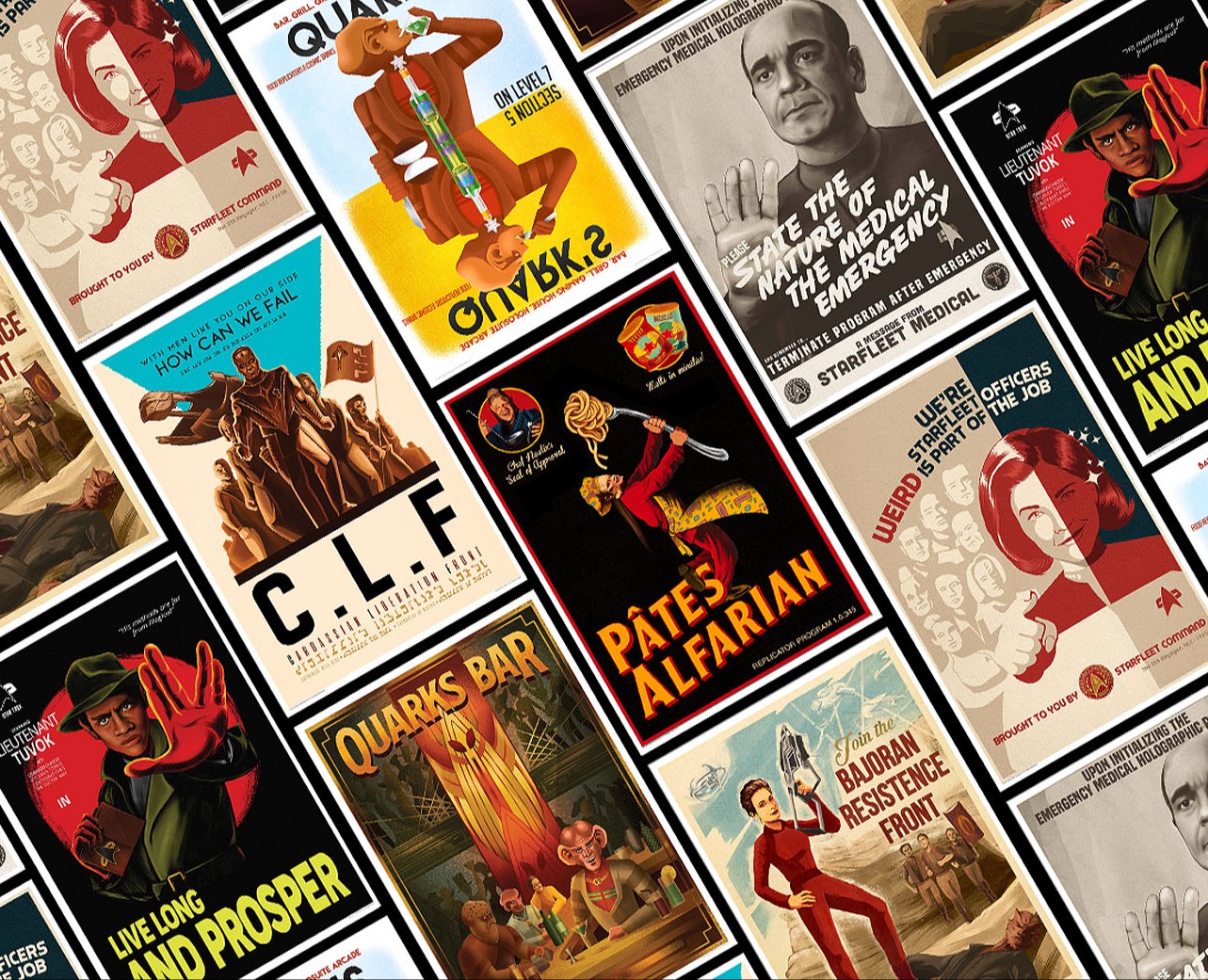Постеры Star Trek в Винтажном Стиле — Иллюстрация на Dprofile