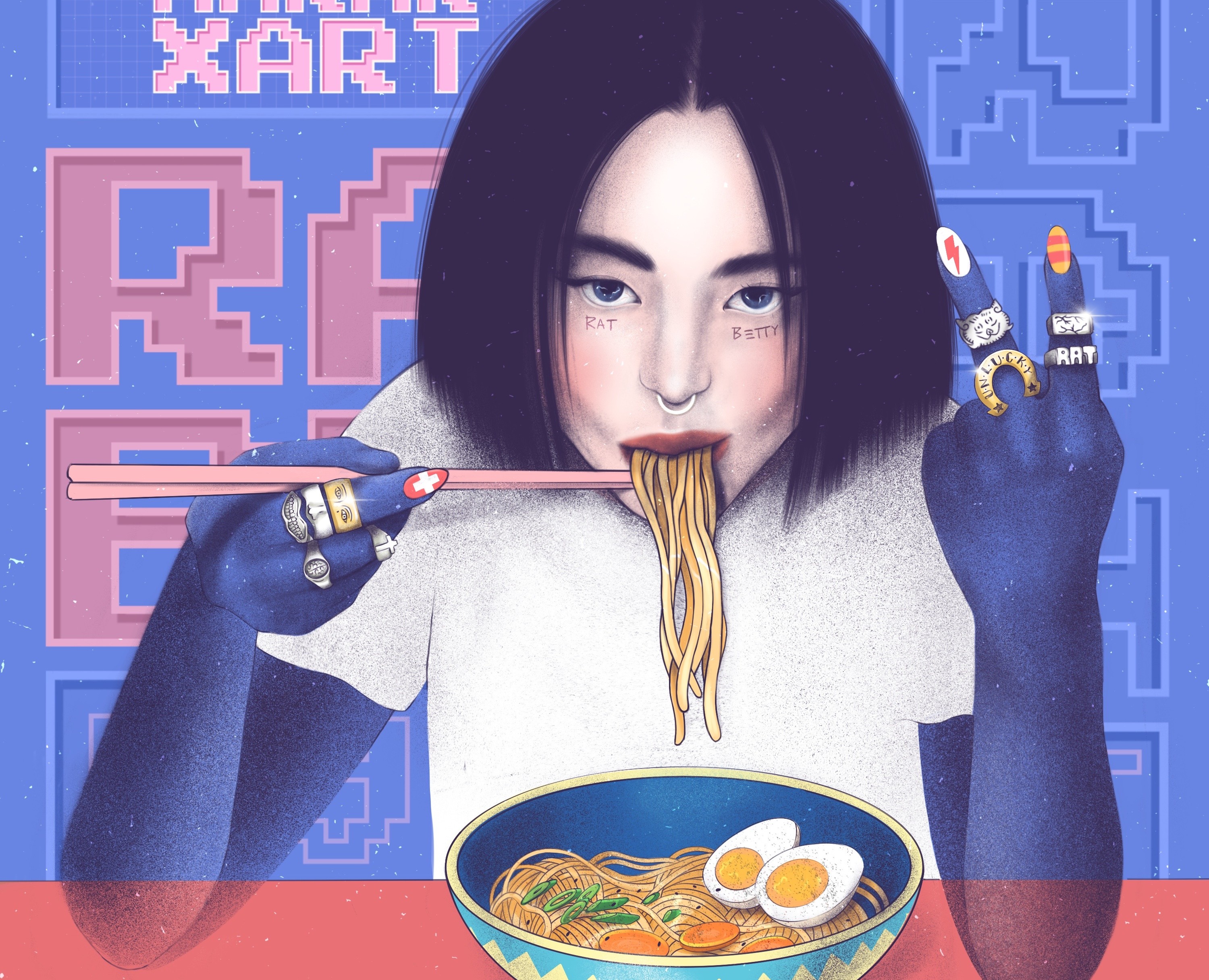 Анимированный Портрет |  Rat Betty — Иллюстрация, Анимация на Dprofile
