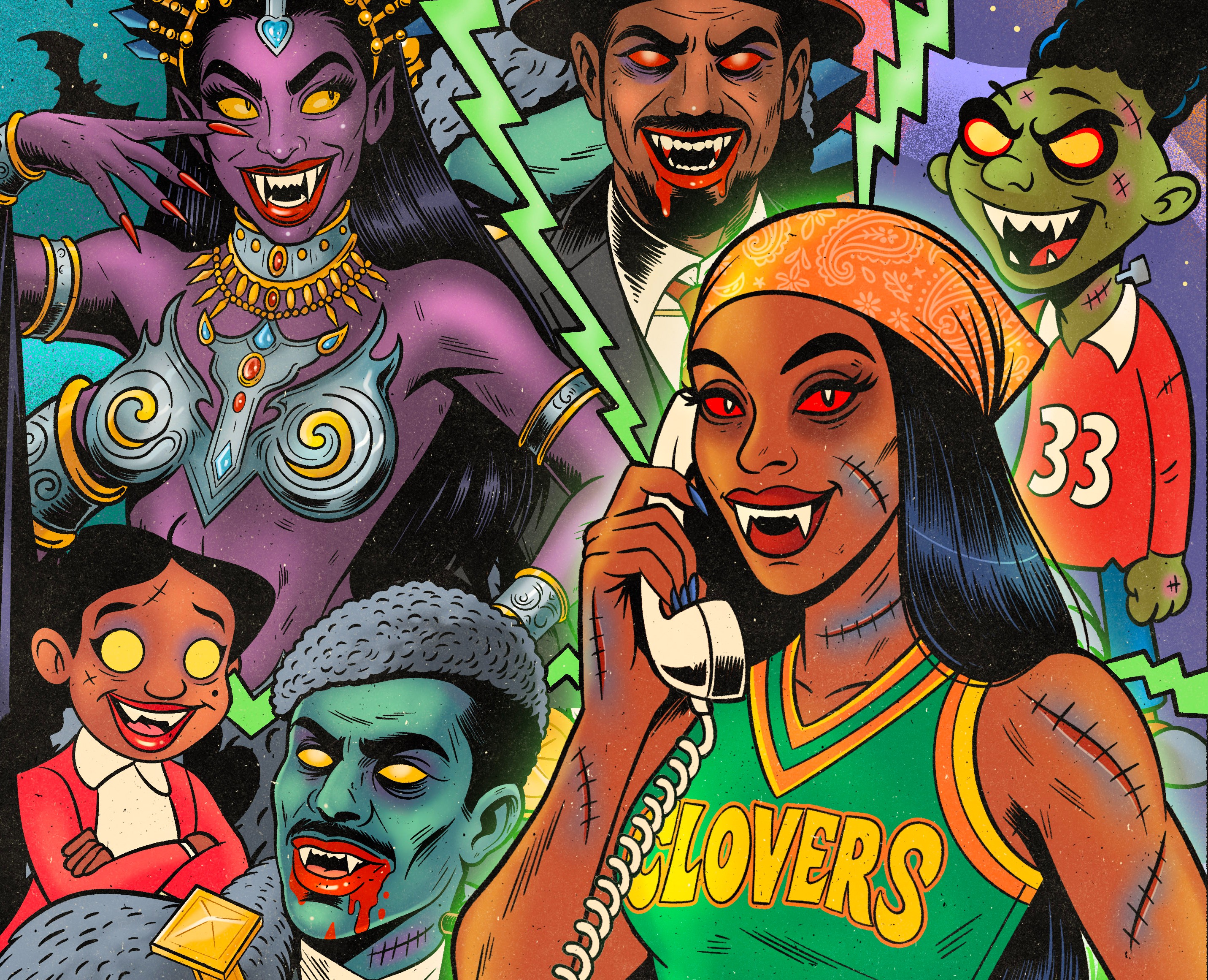 Постеры в Комикс Стиле | Хэллоуин — Иллюстрация на Dprofile