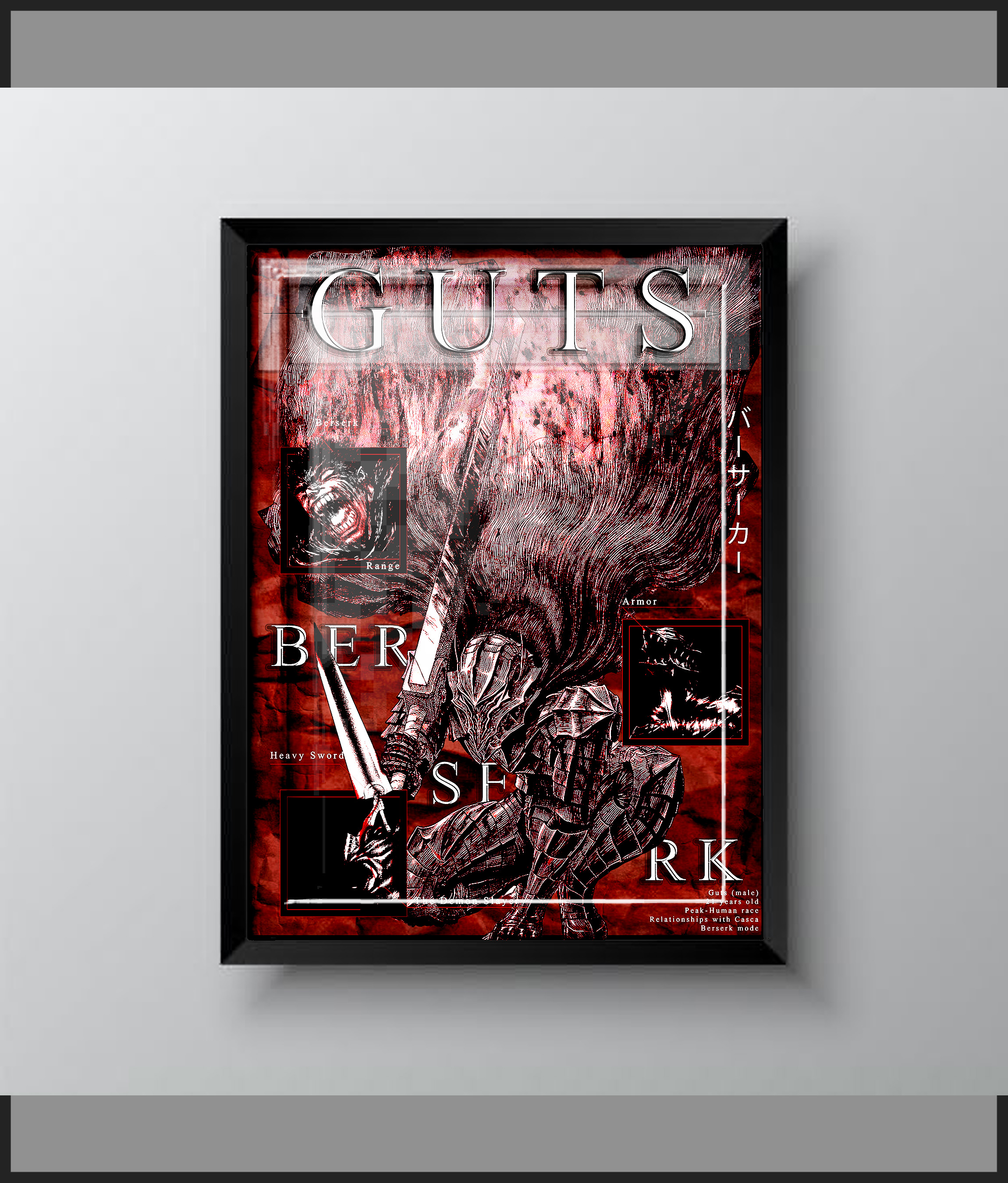 Постер из аниме "Берсерк". Графический редактор — Изображение №3 — Иллюстрация, Графика на Dprofile