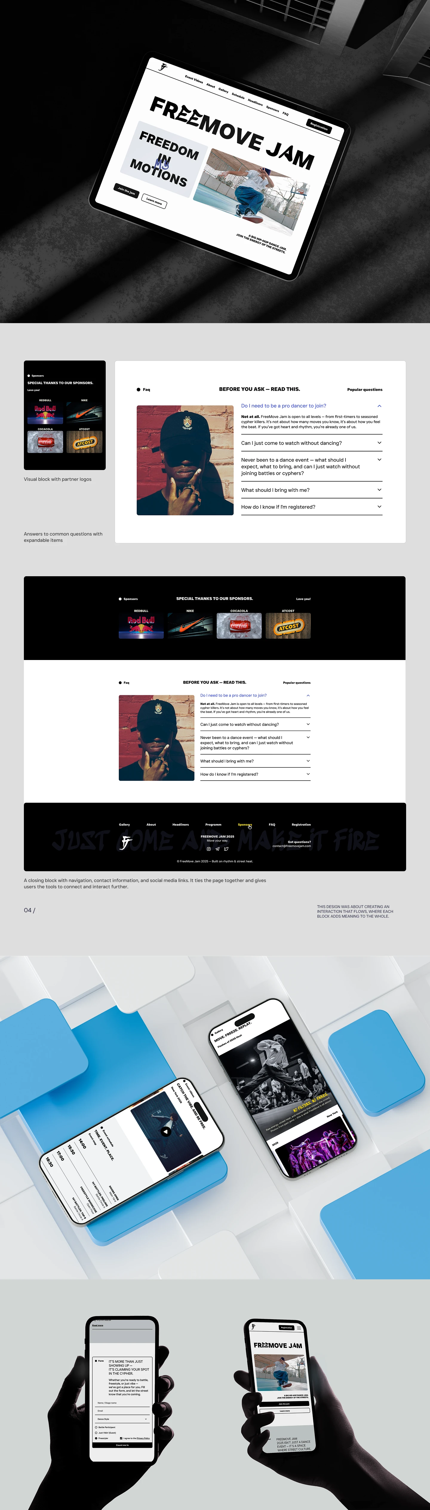 Лендинг танцевального-ивента — Изображение №4 — Интерфейсы на Dprofile