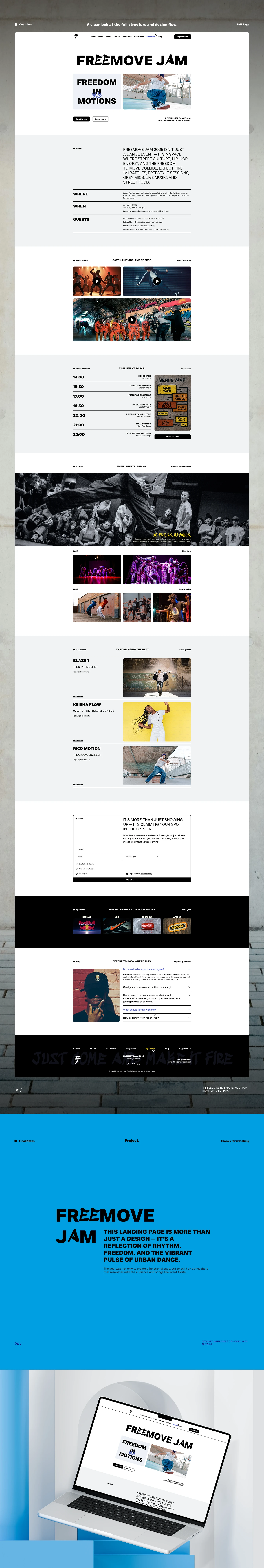 Лендинг танцевального-ивента — Изображение №5 — Интерфейсы на Dprofile