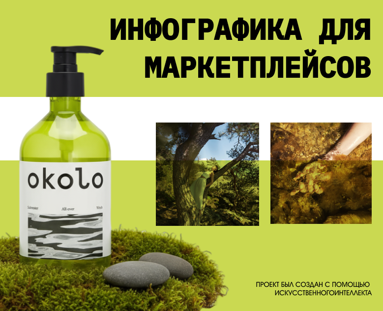Инфографика Okolo на Dprofile